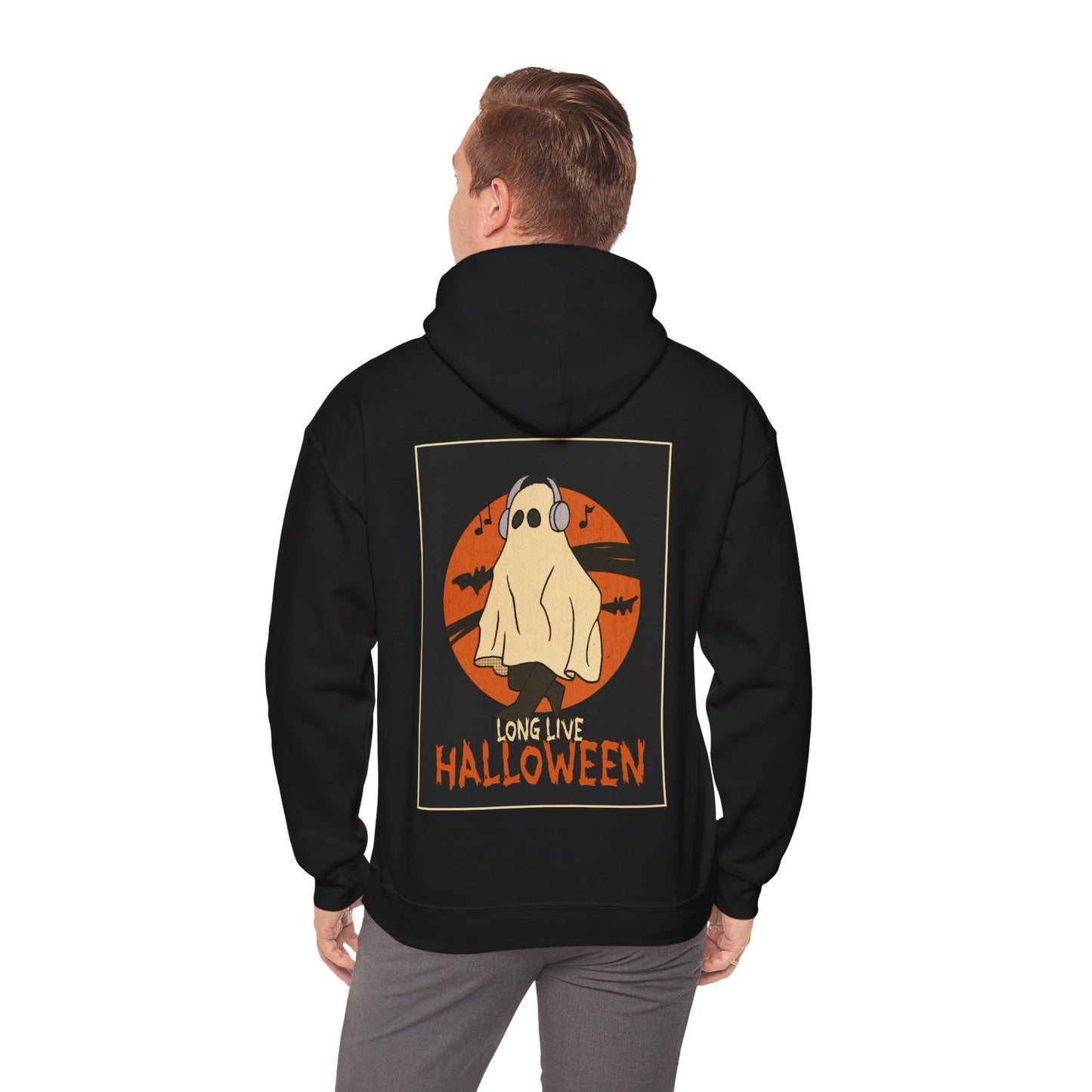 Sweat à capuche unisexe - Motif « Fantôme musical » 