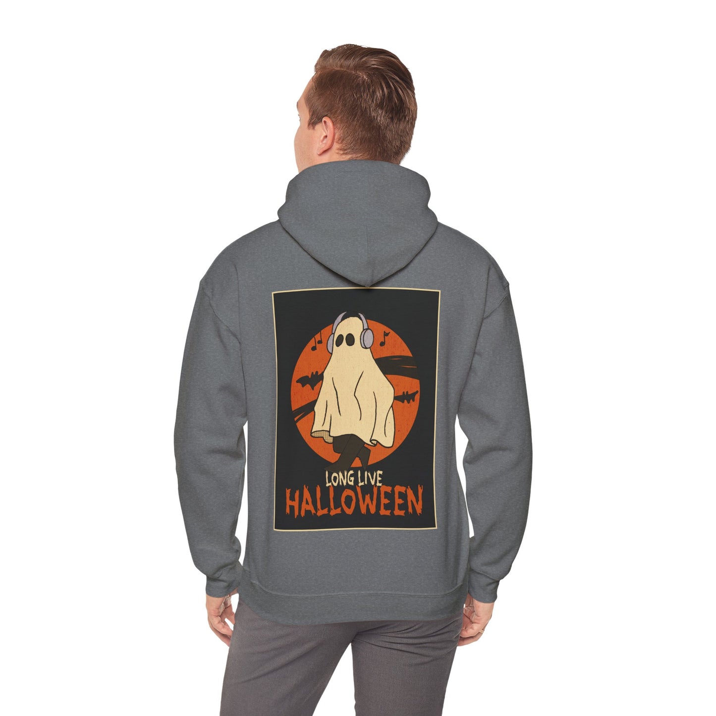 Sweat à capuche unisexe - Motif « Fantôme musical » 