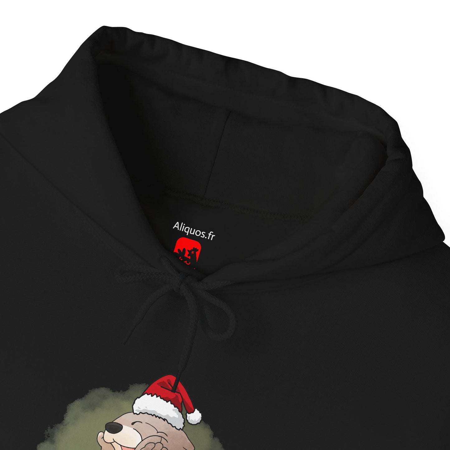 Sweat à capuche unisexe - Loutre de Noël 7 