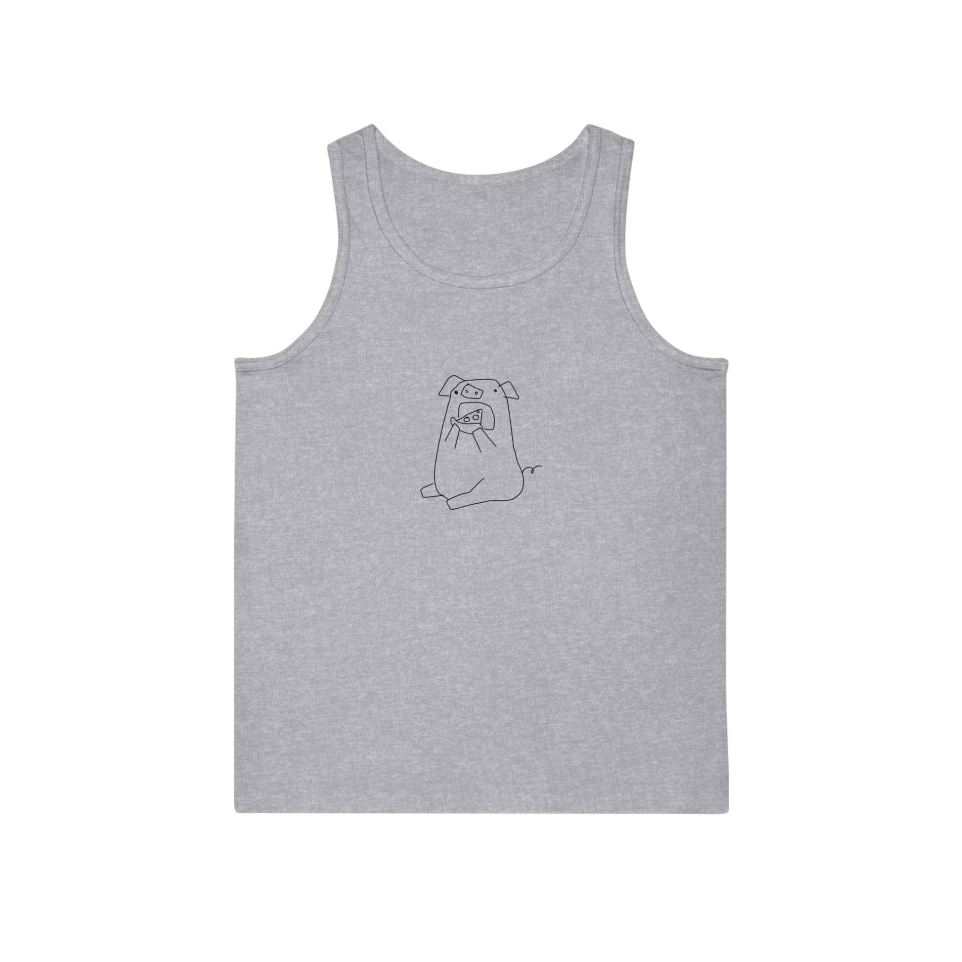 Pizza Piggy Unisex Softstyle Tank Top - ALIQUOS