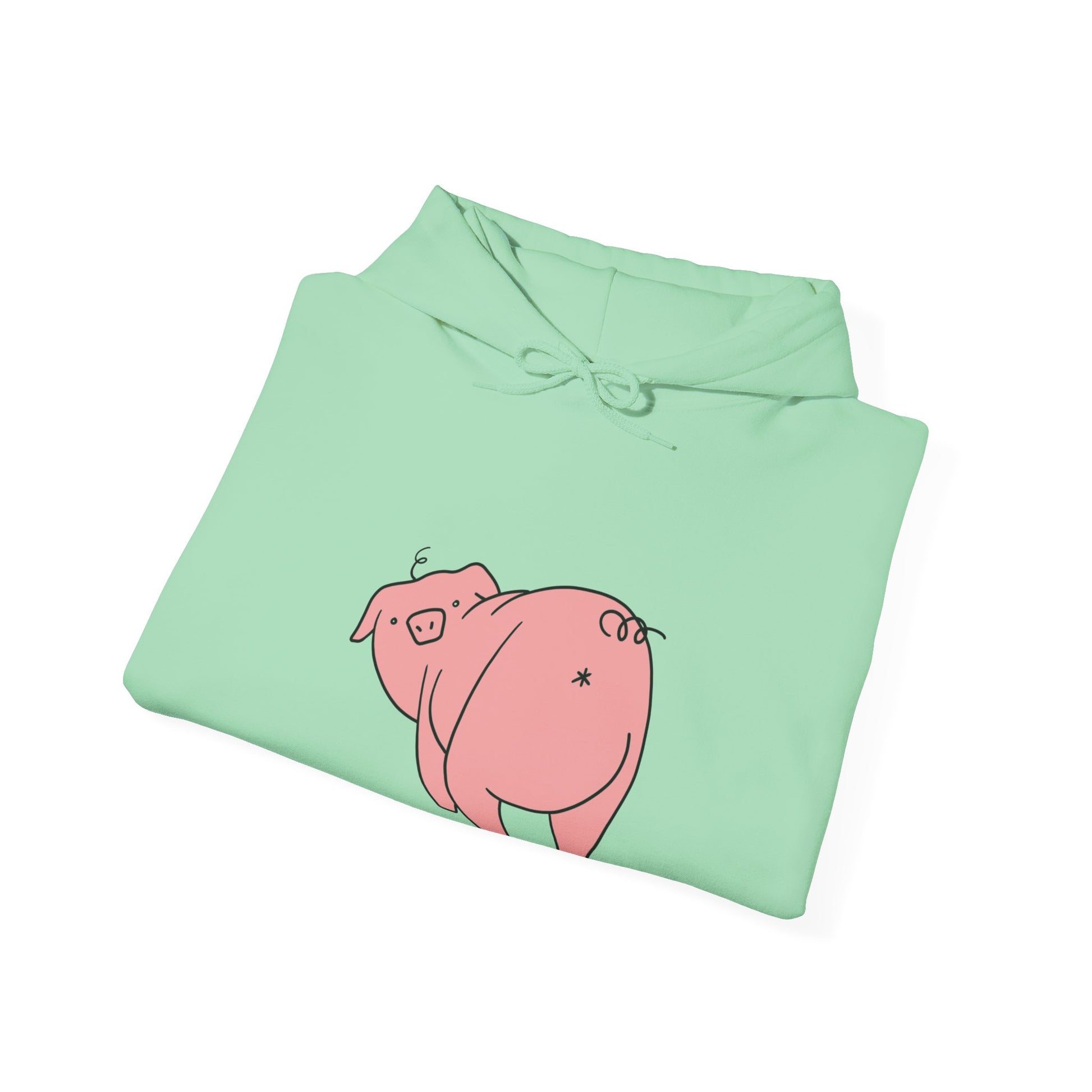 Piggy Rear Unisex Hooded Sweatshirt - ALIQUOS