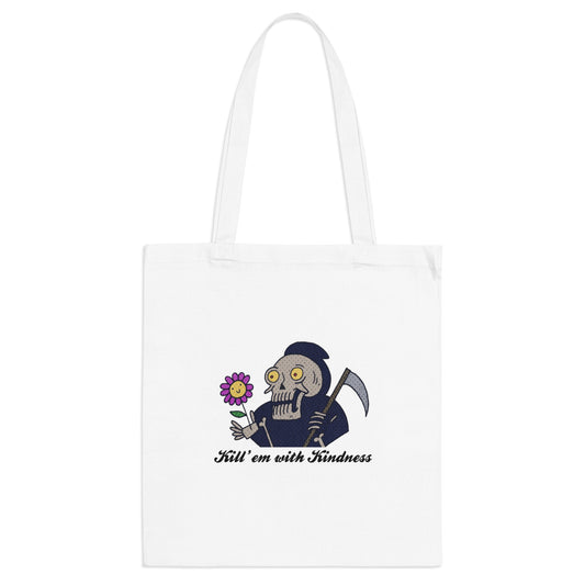 Tote Bag - Kill 'Em With Kindness Design - ALIQUOS