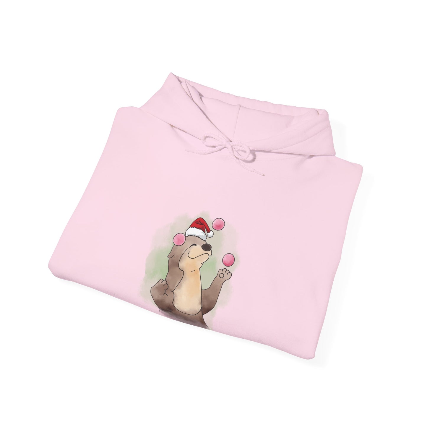 Sweat à capuche unisexe - Loutre de Noël 10 