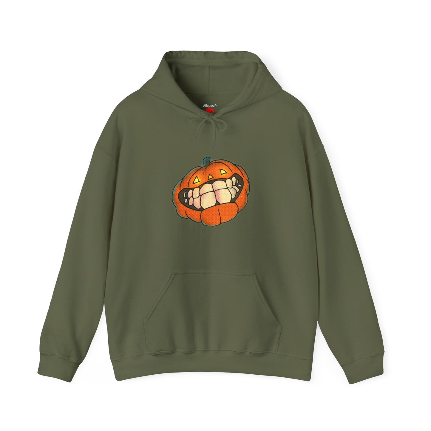 Sweat à capuche unisexe - Motif « citrouille souriante » 