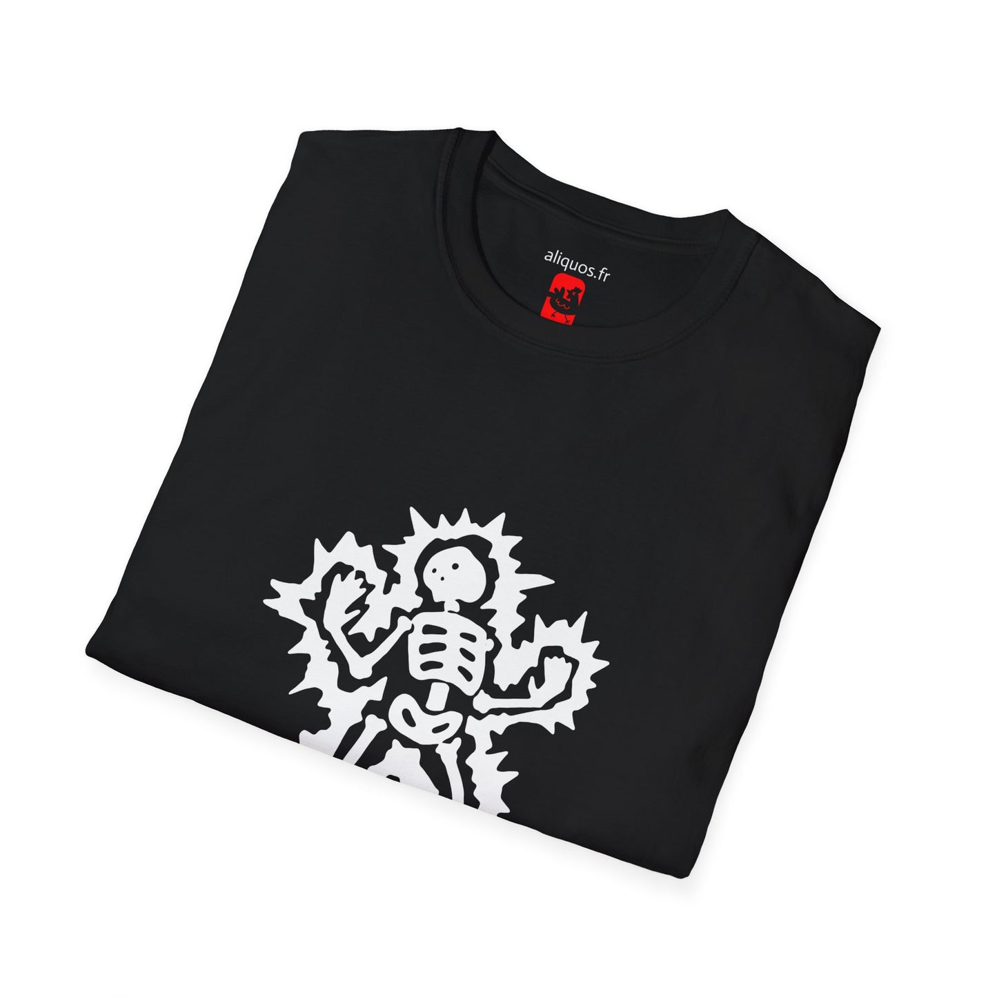 Unisex Tee - Halloween Skeleton 'Game Over' Design - ALIQUOS