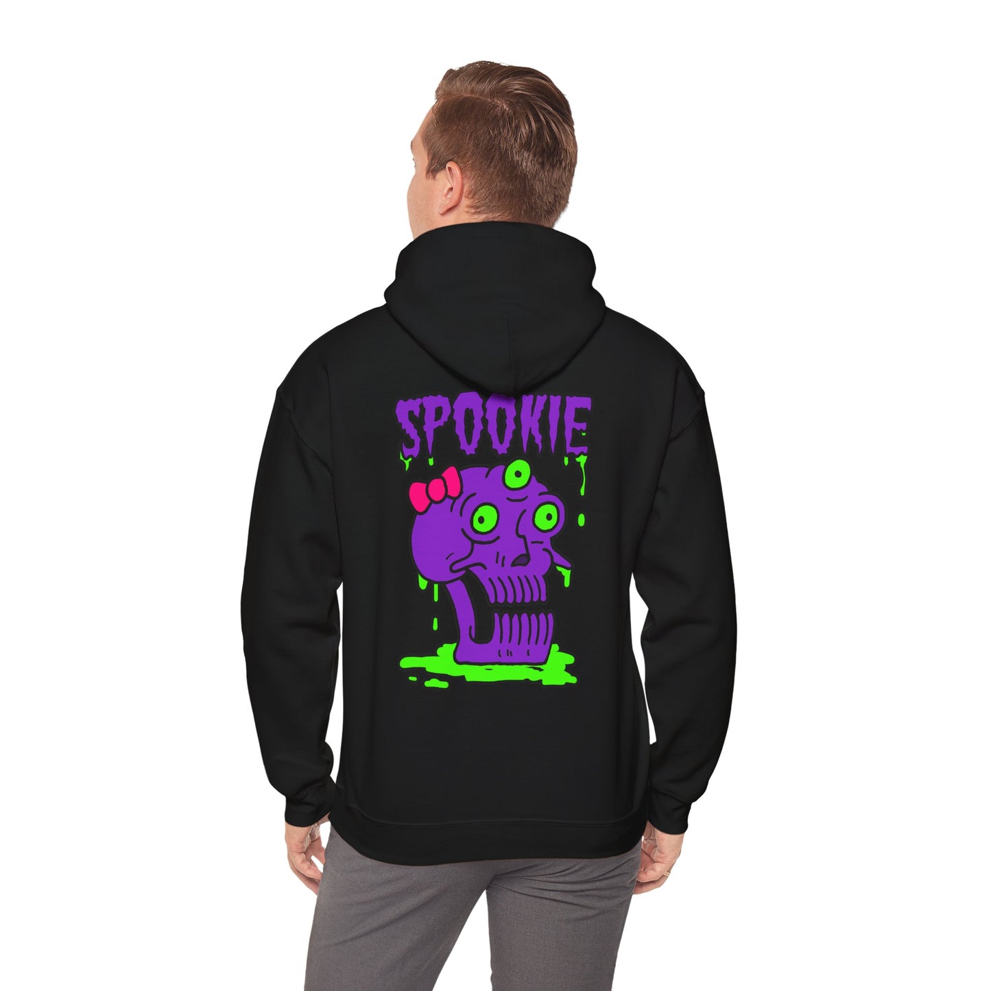 Unisex Hooded Sweatshirt -  Three-Eyed Skull 'Spookie' Design - ALIQUOS