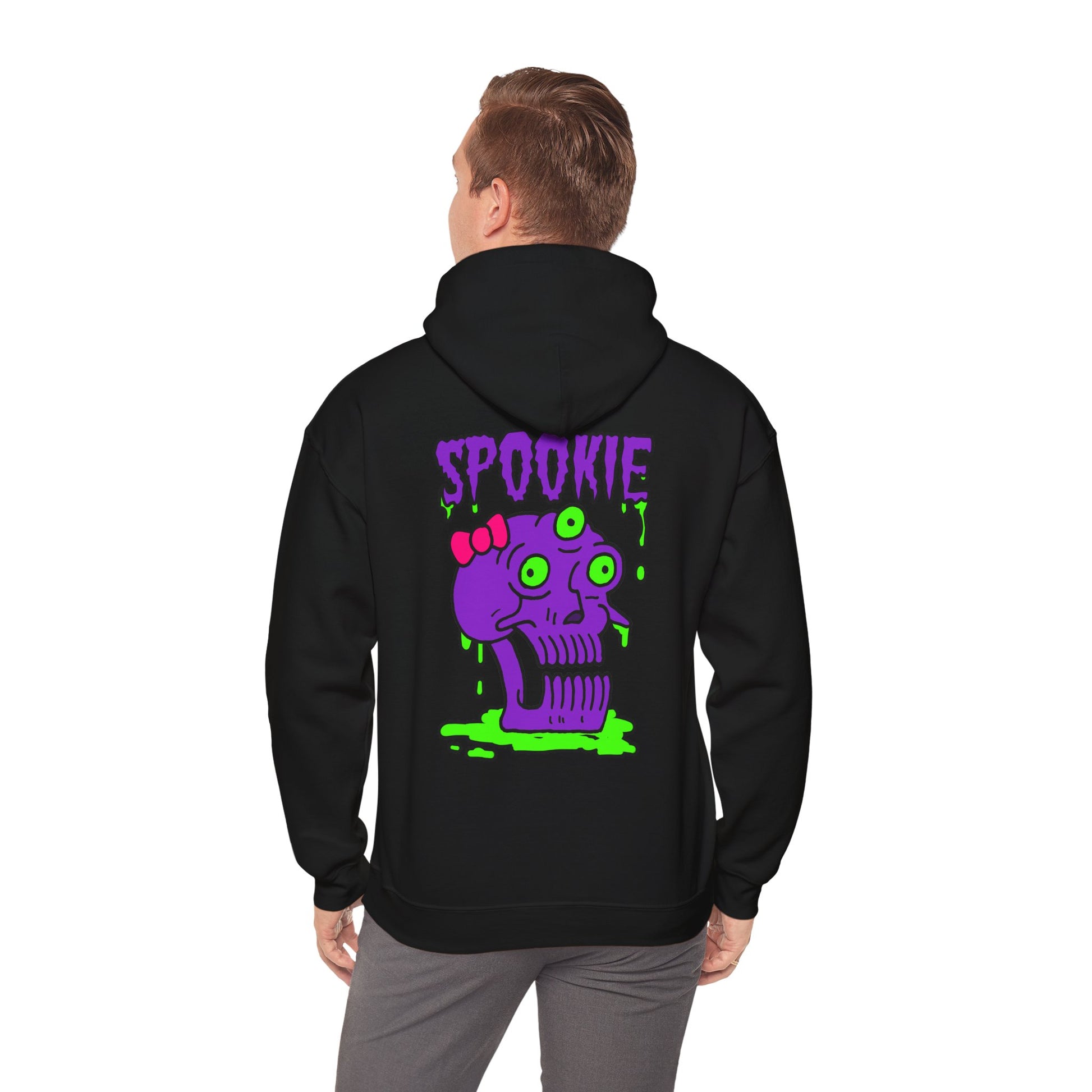 Unisex Hooded Sweatshirt -  Three-Eyed Skull 'Spookie' Design - ALIQUOS