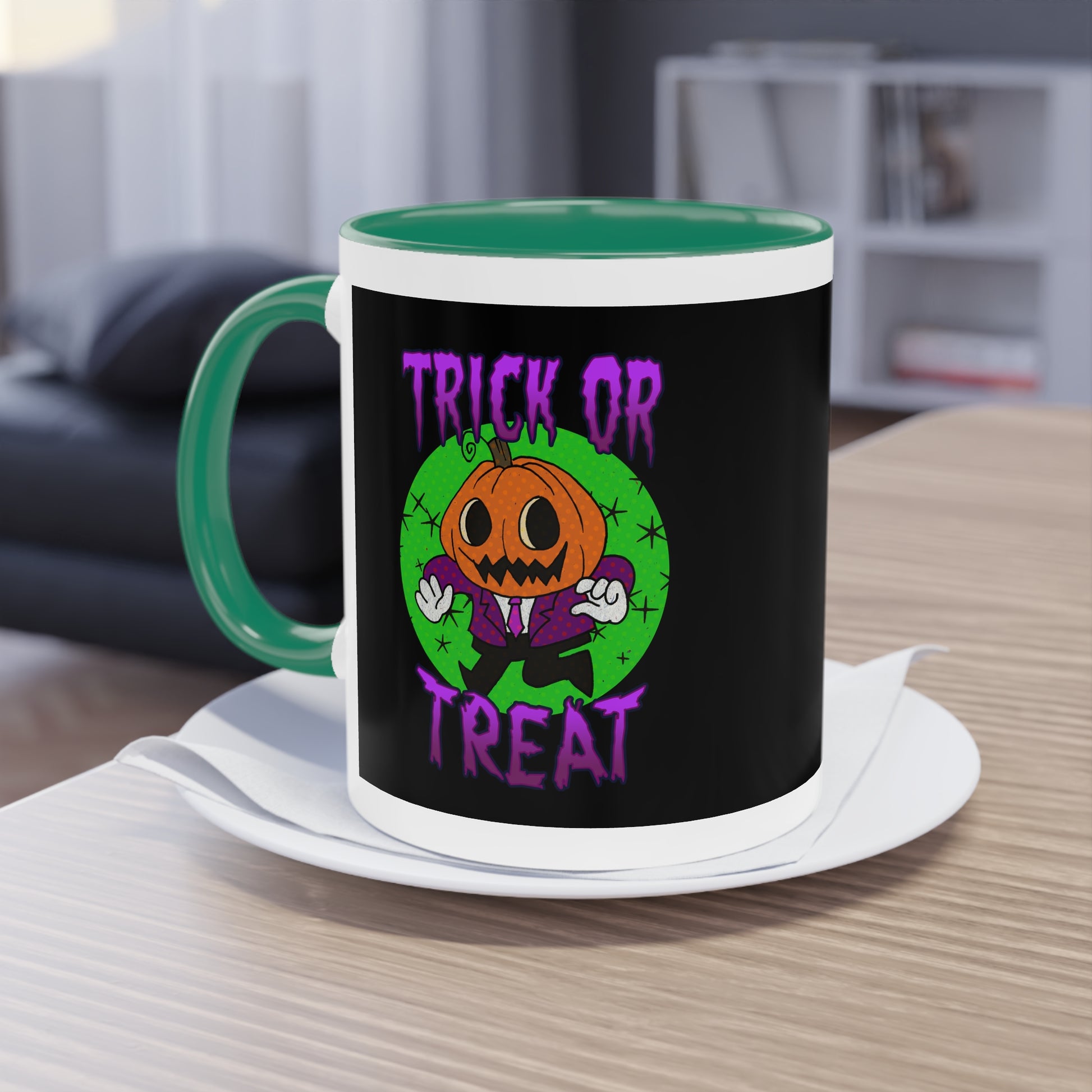 Two Tone Mug - Halloween Jack O' Lantern - ALIQUOS