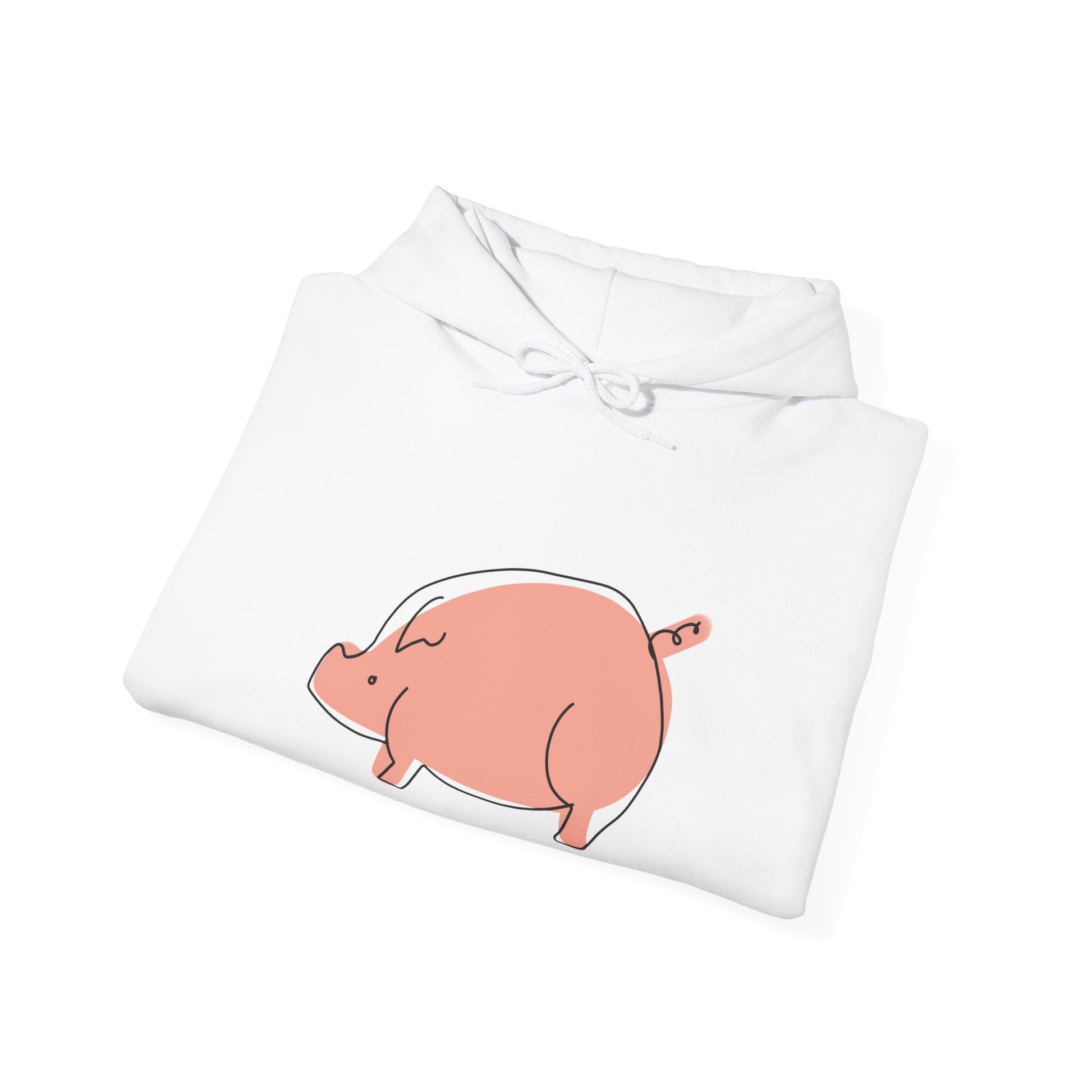Chubby Piggy Unisex Hooded Sweatshirt - ALIQUOS