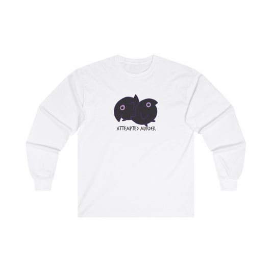 Long Sleeve Tee - Attempted Murder Design - ALIQUOS