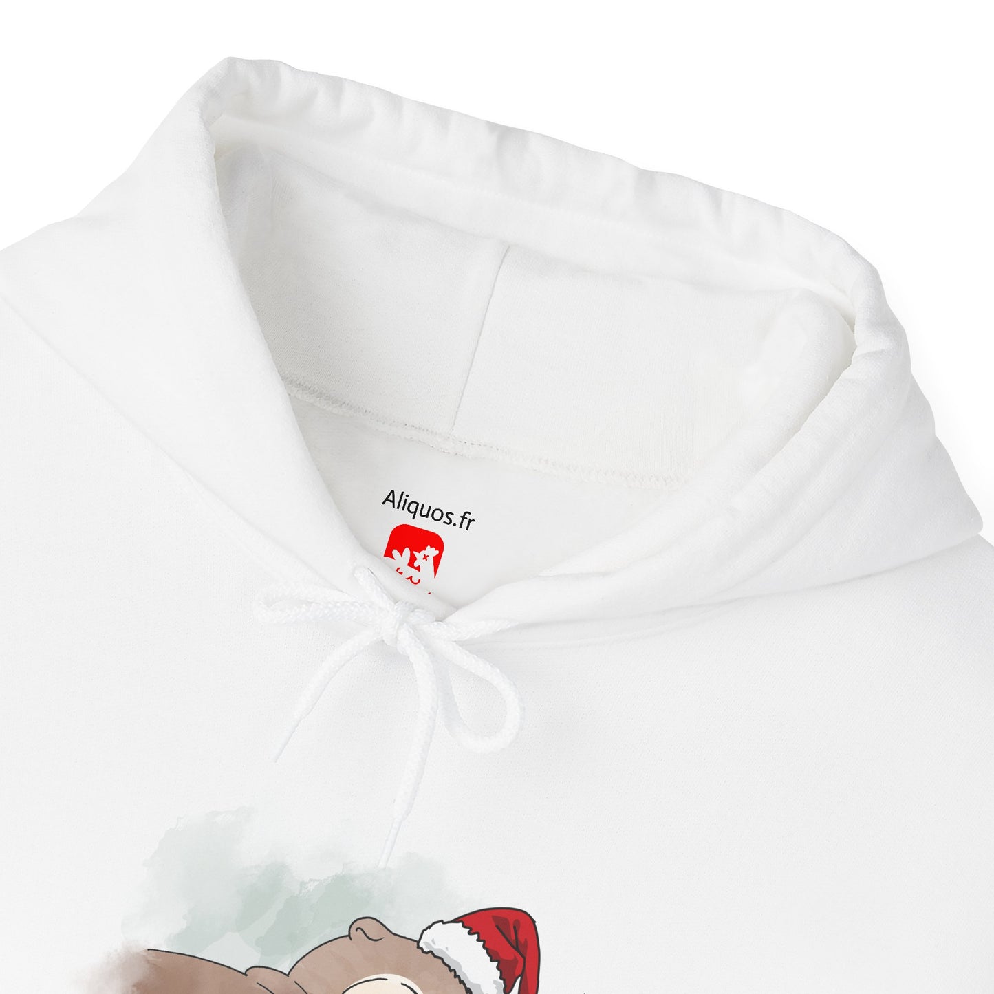 Sweat à capuche unisexe - Loutre de Noël 18 
