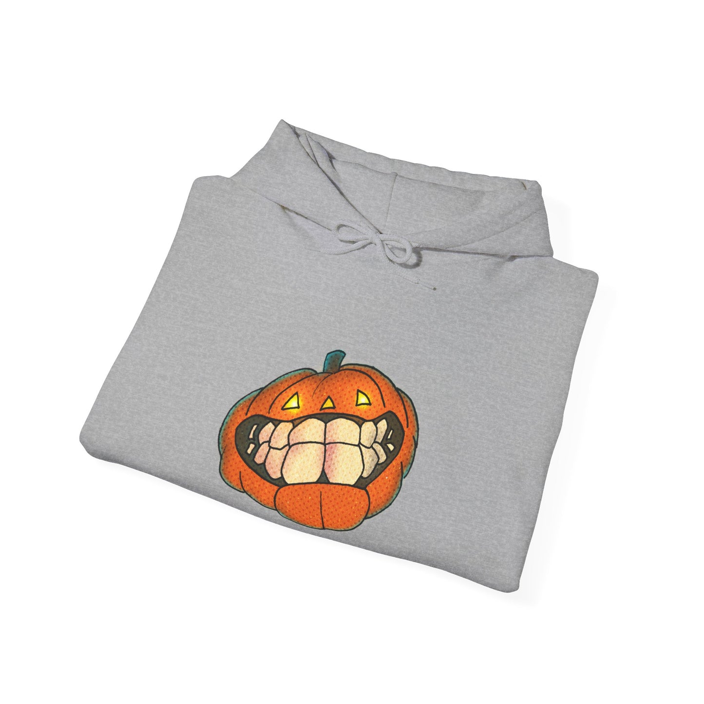 Sweat à capuche unisexe - Motif « citrouille souriante » 