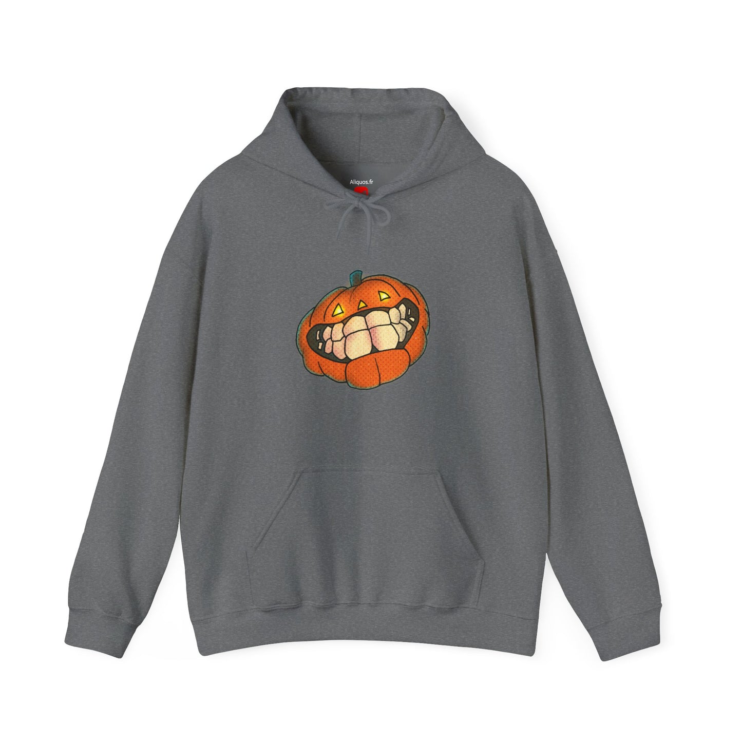 Sweat à capuche unisexe - Motif « citrouille souriante » 