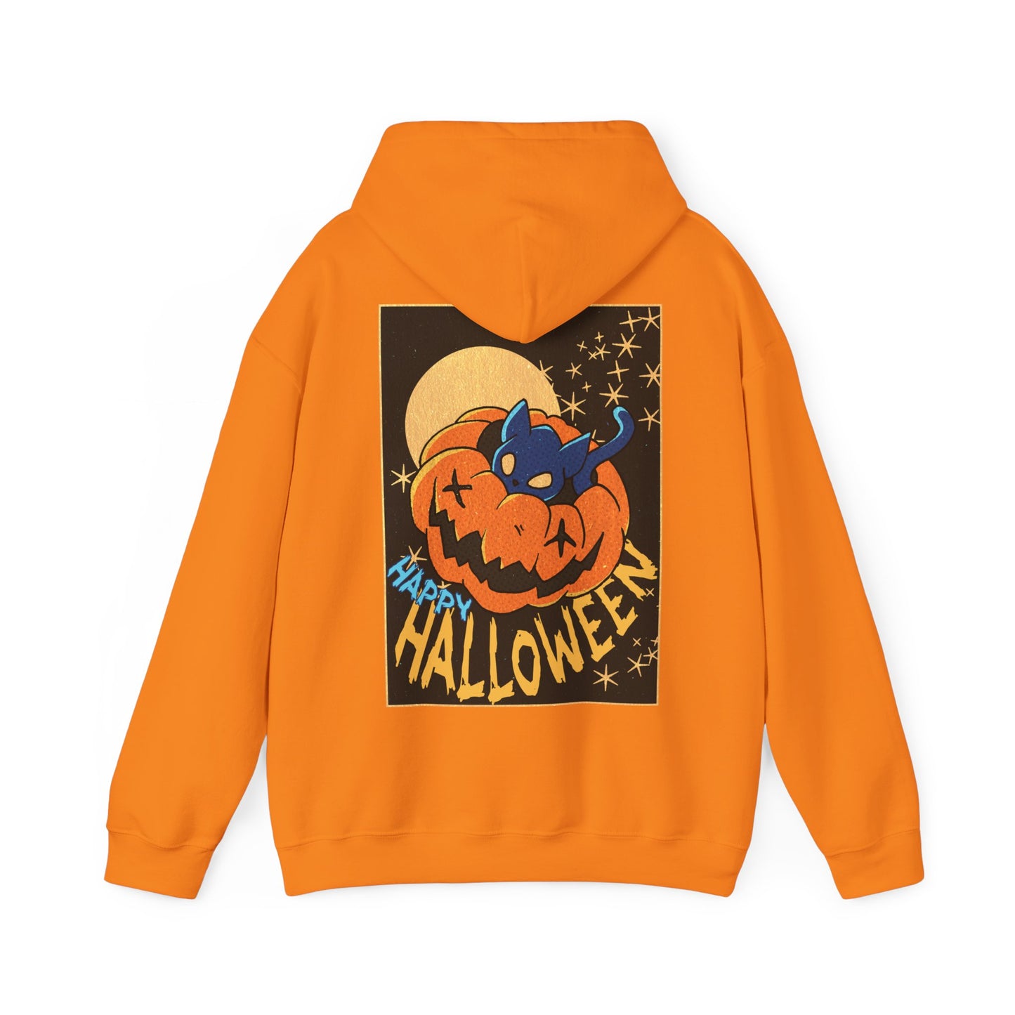 Sweat à capuche unisexe - Motif « Kitty Pumpkin » 
