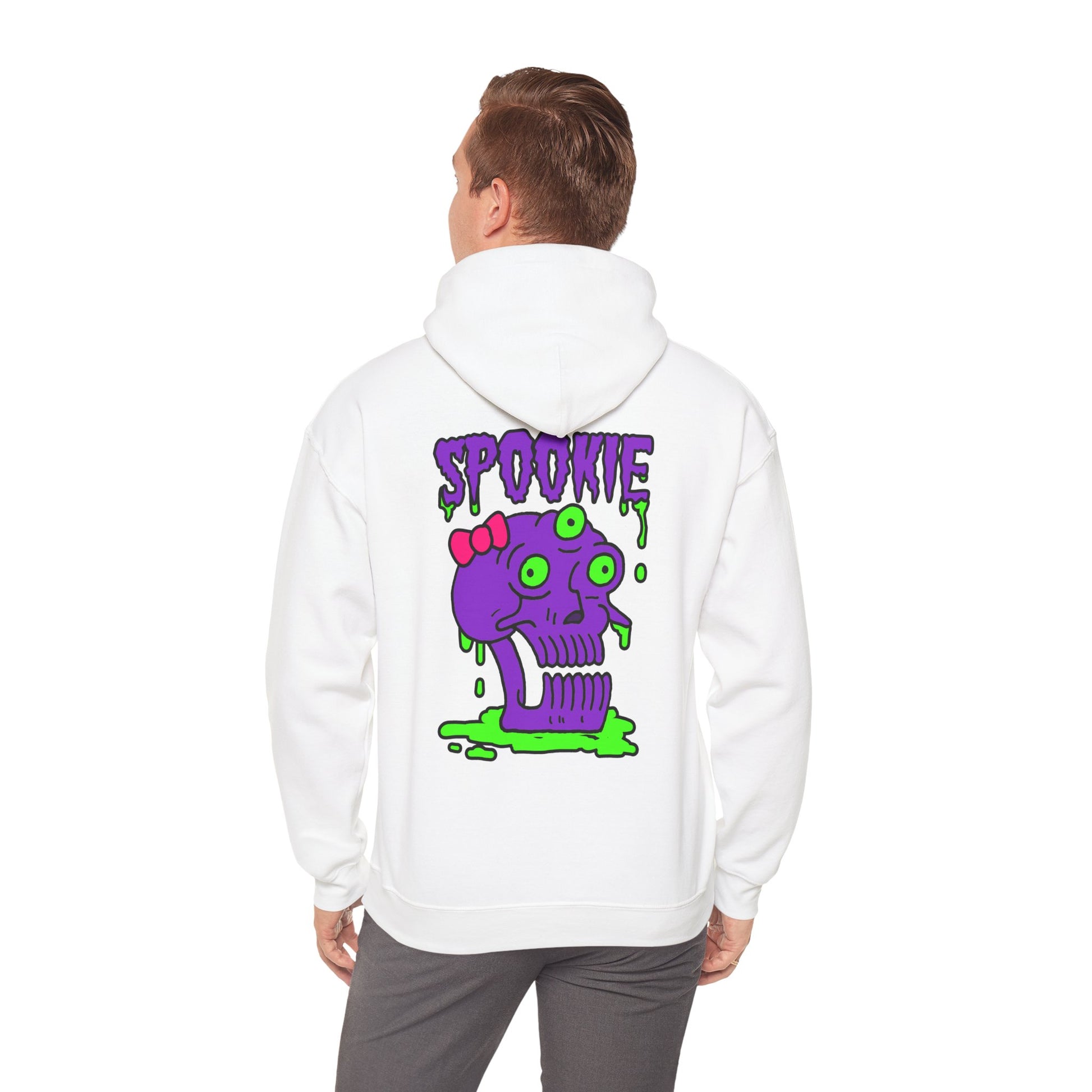 Unisex Hooded Sweatshirt -  Three-Eyed Skull 'Spookie' Design - ALIQUOS