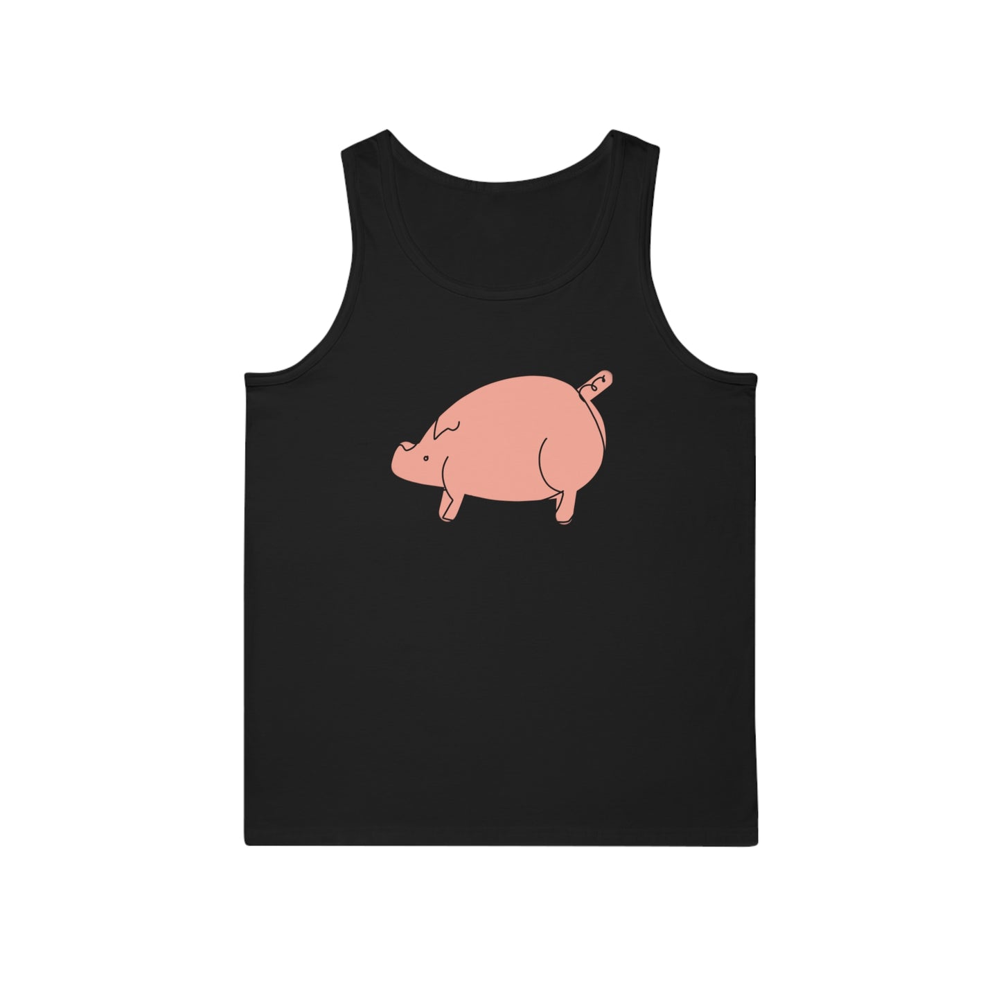 Chubby Piggy Unisex Softstyle Tank Top - ALIQUOS
