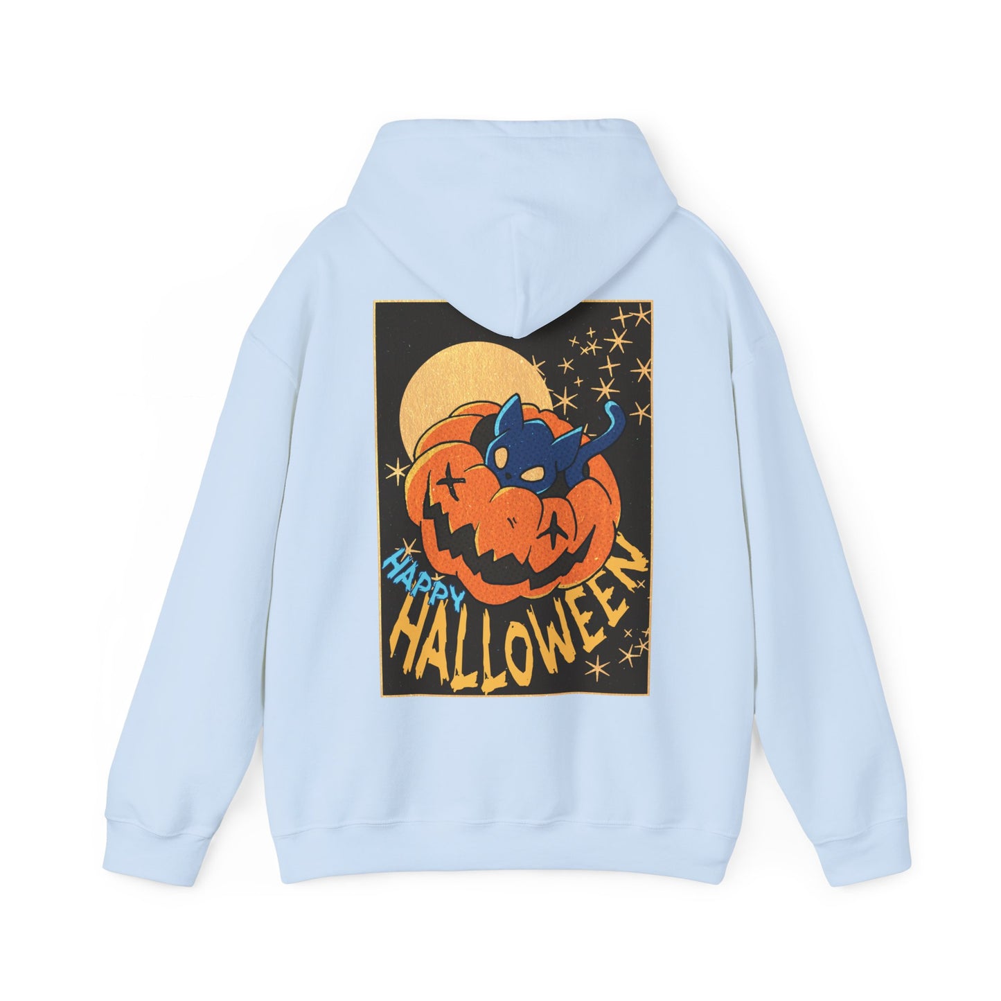 Sweat à capuche unisexe - Motif « Kitty Pumpkin » 