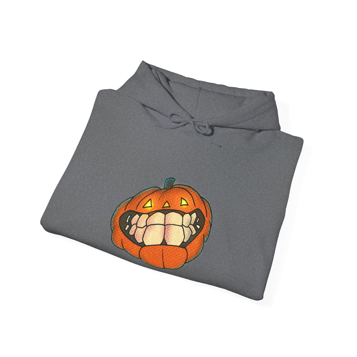 Sweat à capuche unisexe - Motif « citrouille souriante » 