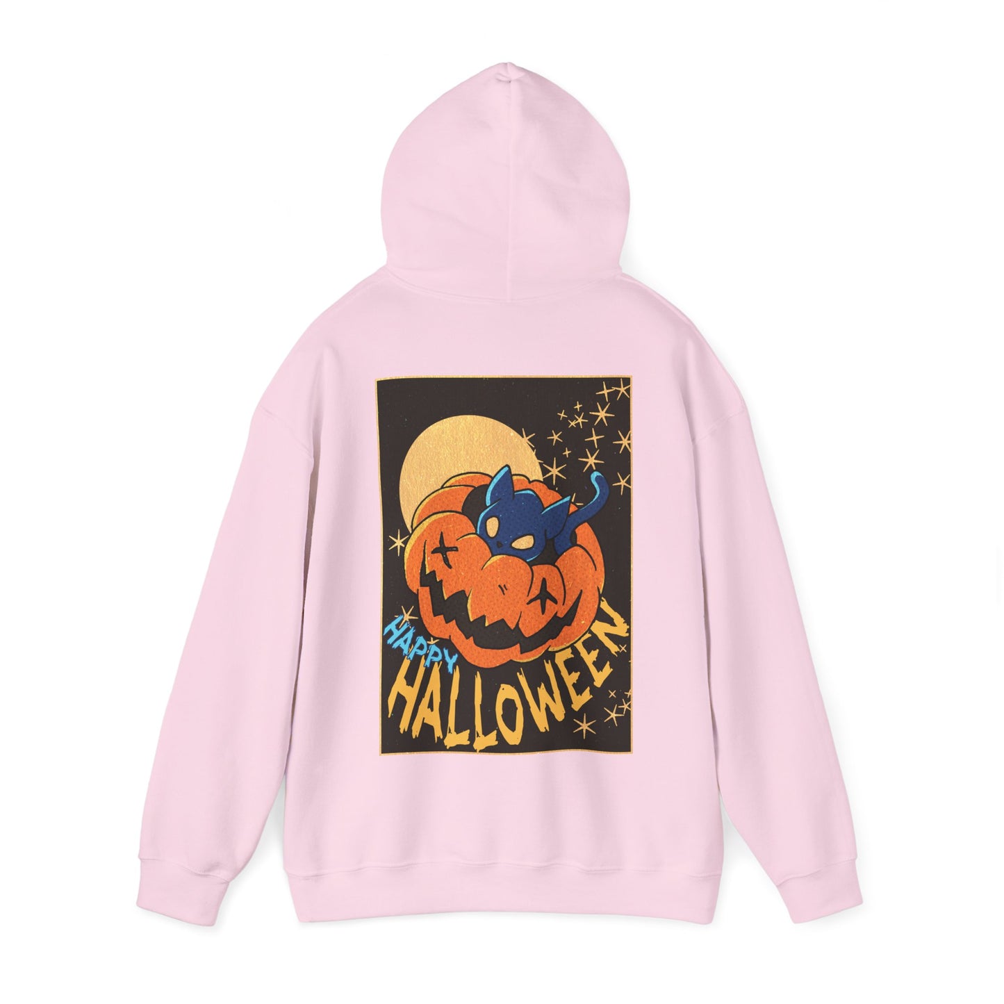 Sweat à capuche unisexe - Motif « Kitty Pumpkin » 