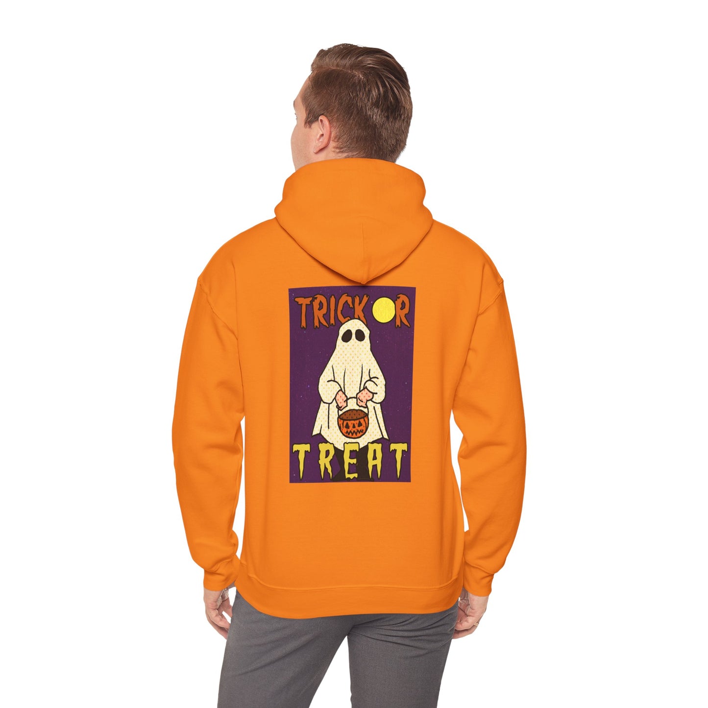 Sweat à capuche unisexe - Motif « Trick or Treat Ghost » 