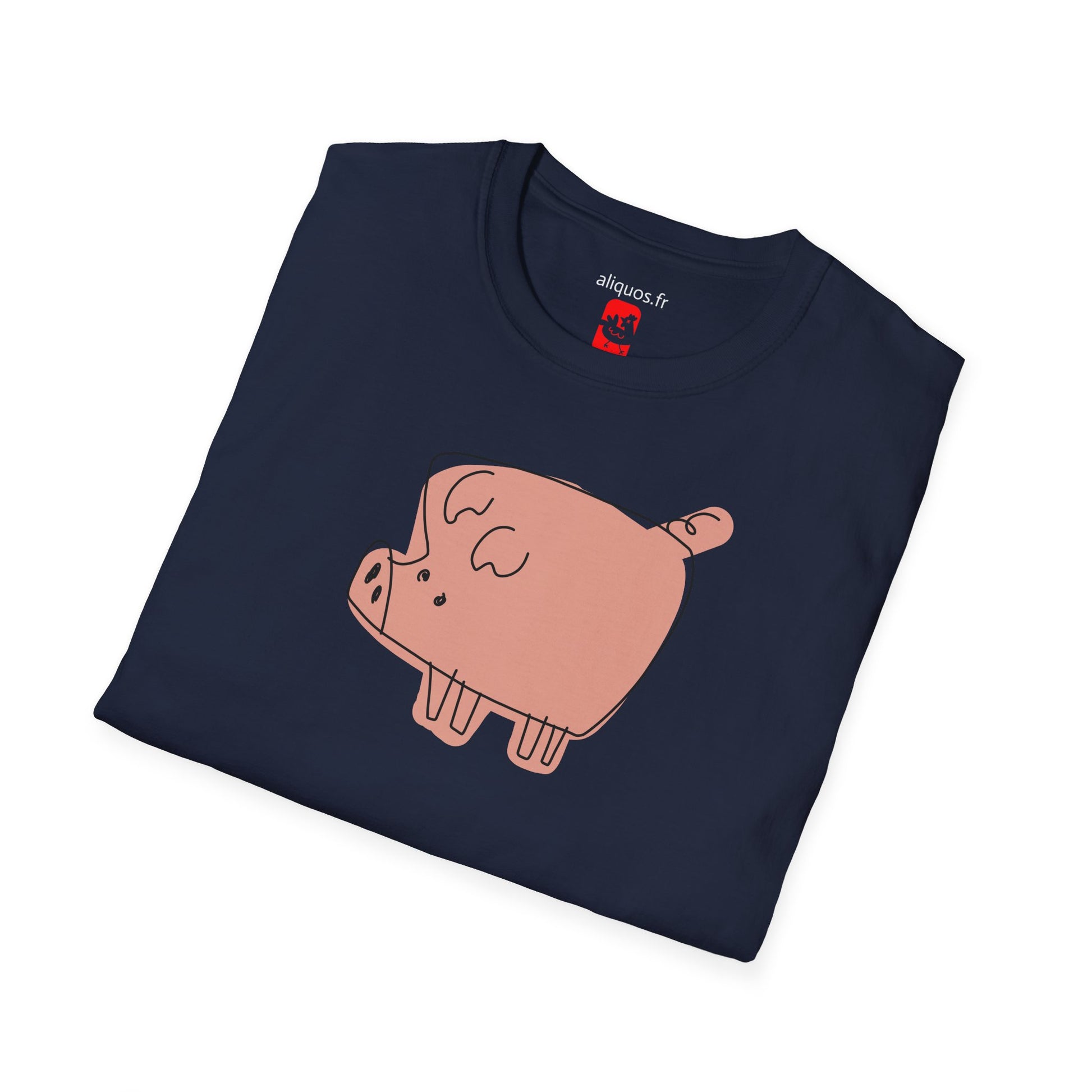 Blocky Piggy Unisex Tee - ALIQUOS