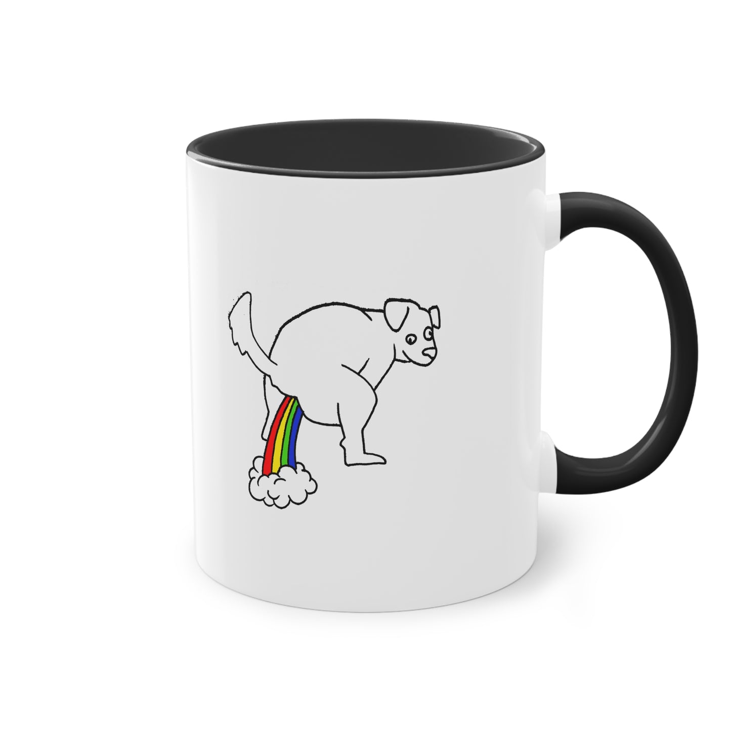 Two Tone Mug - Doggy Rainbow Factory - ALIQUOS