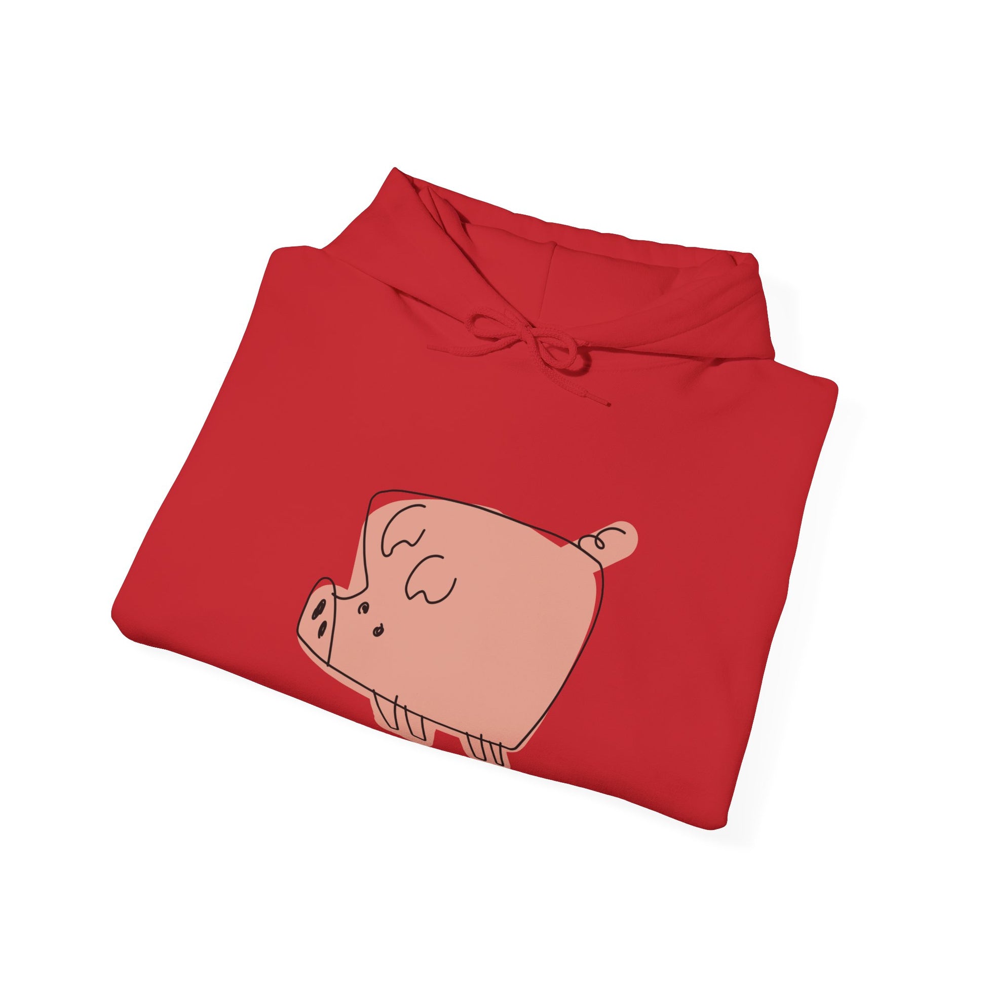 Blocky Piggy Unisex Hooded Sweatshirt - ALIQUOS