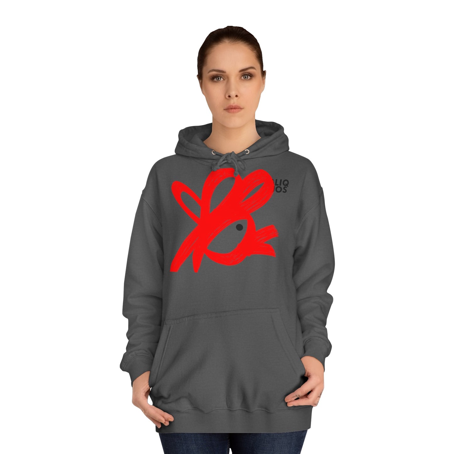 Unisex College Hoodie Painted Chicken - ALIQUOS