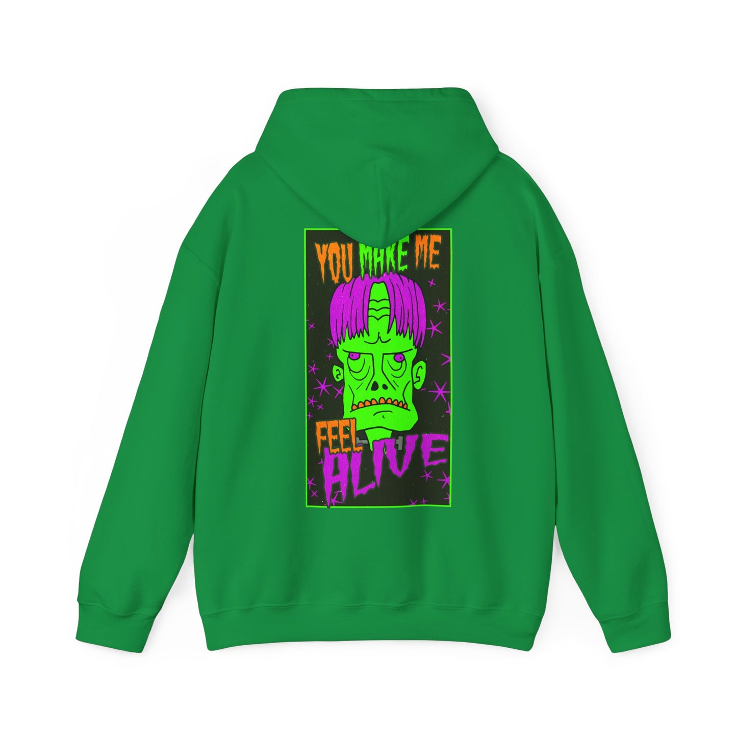 Unisex Hooded Sweatshirt - Frankenstein Monster Design - ALIQUOS