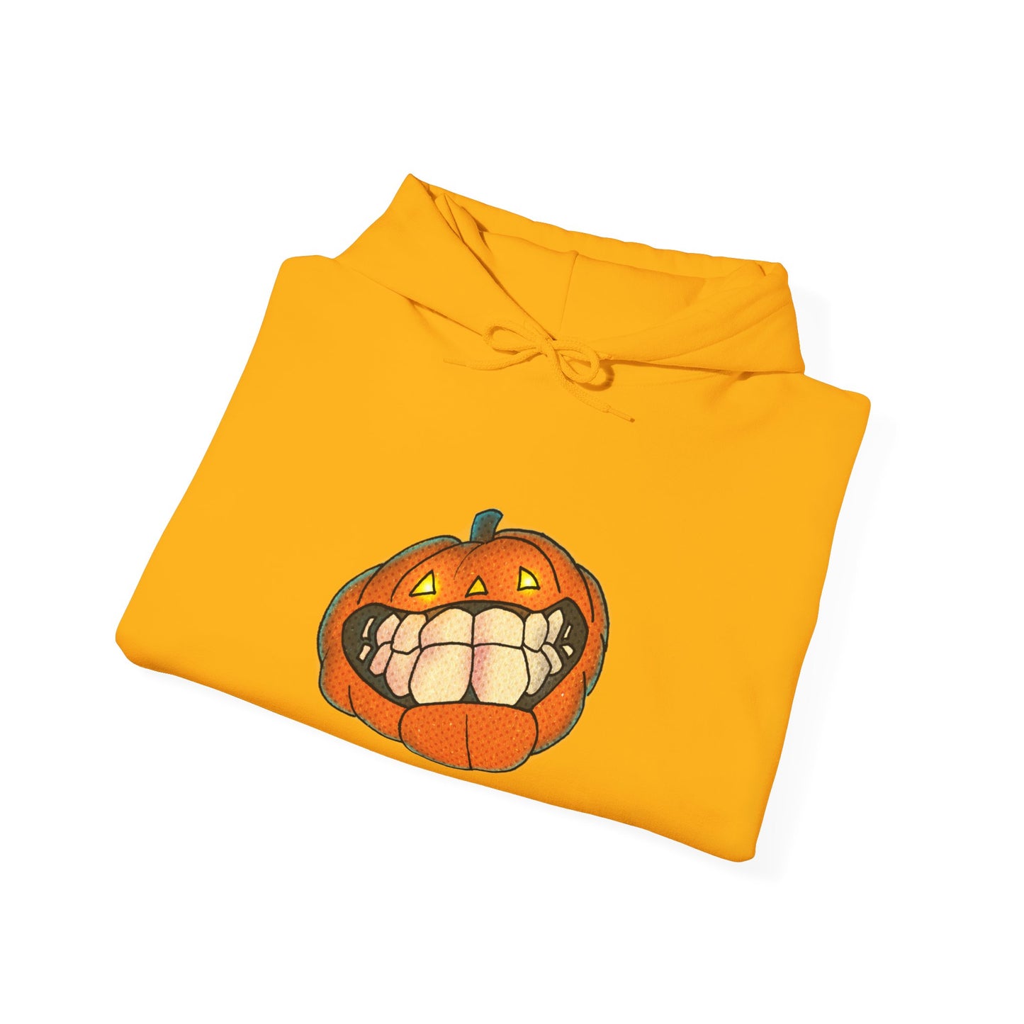 Sweat à capuche unisexe - Motif « citrouille souriante » 