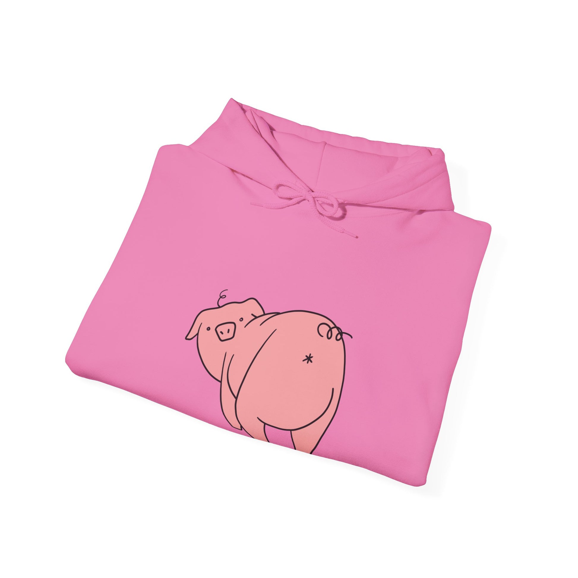 Piggy Rear Unisex Hooded Sweatshirt - ALIQUOS