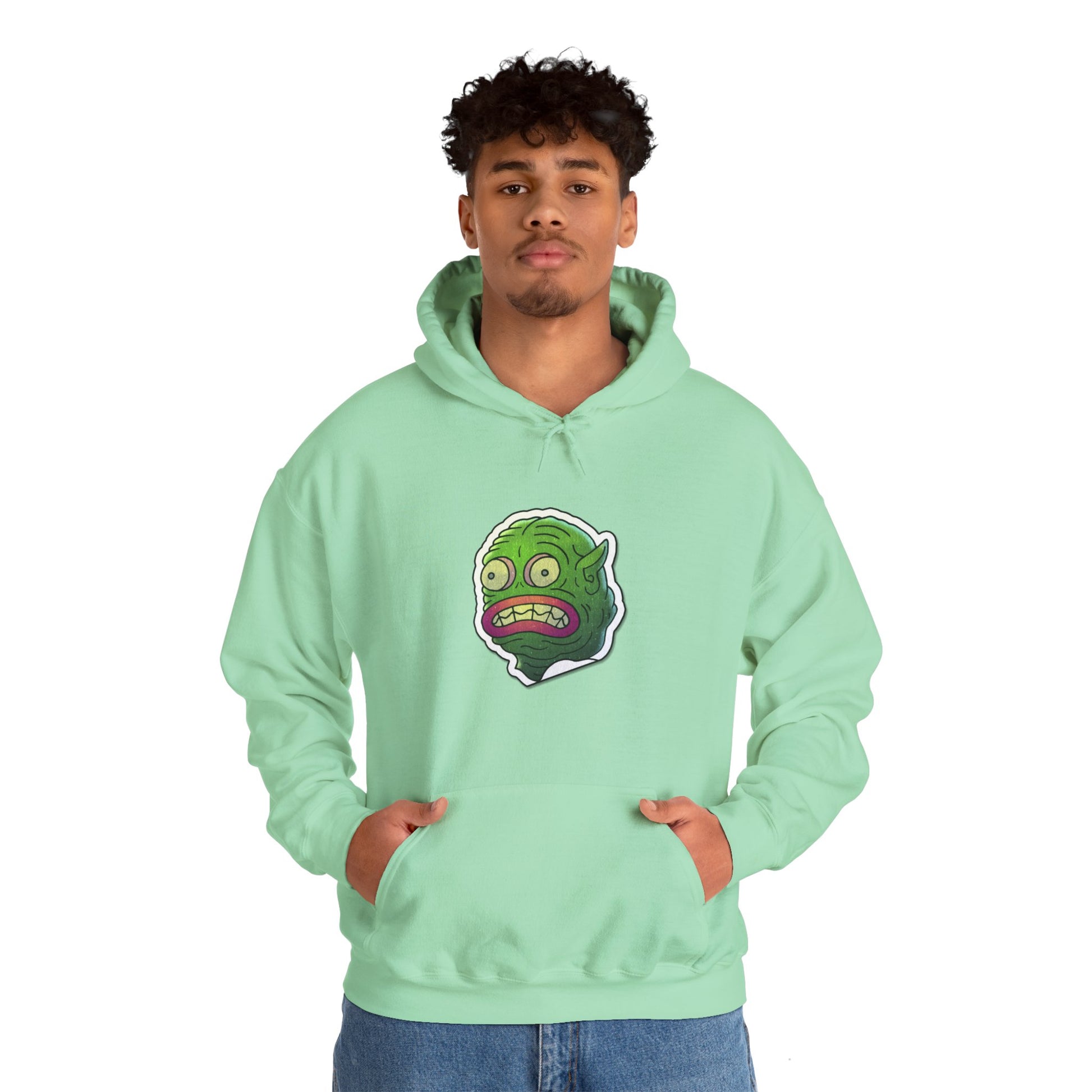 Unisex Hooded Sweatshirt - Water Monster Design - ALIQUOS