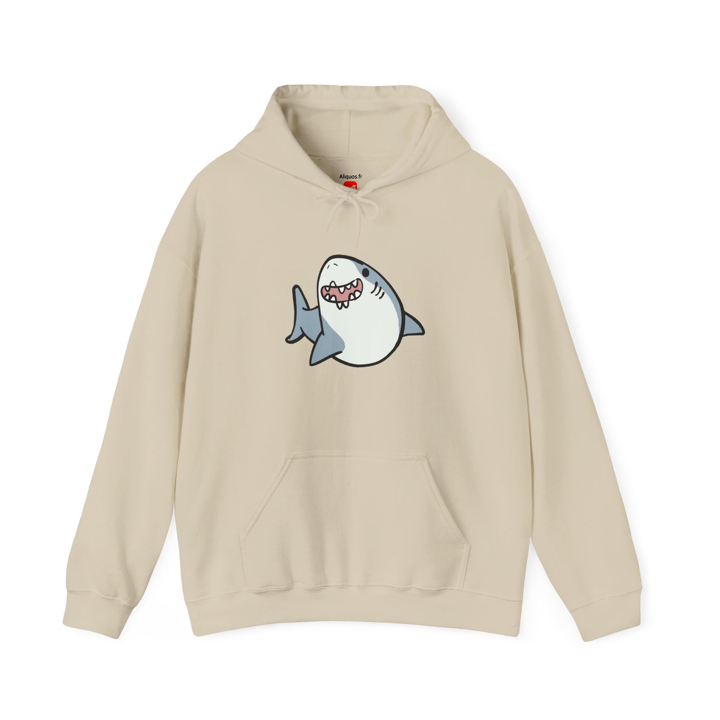 Sweat à capuche unisexe - Happy Shark - Aliquos 