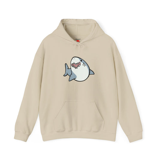 Unisex Hooded Sweatshirt - Happy Shark - Aliquos