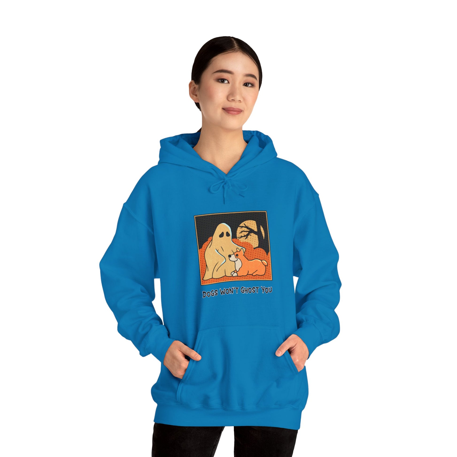 Unisex Hooded Sweatshirt -  'Dogs Won't Ghost You' - ALIQUOS