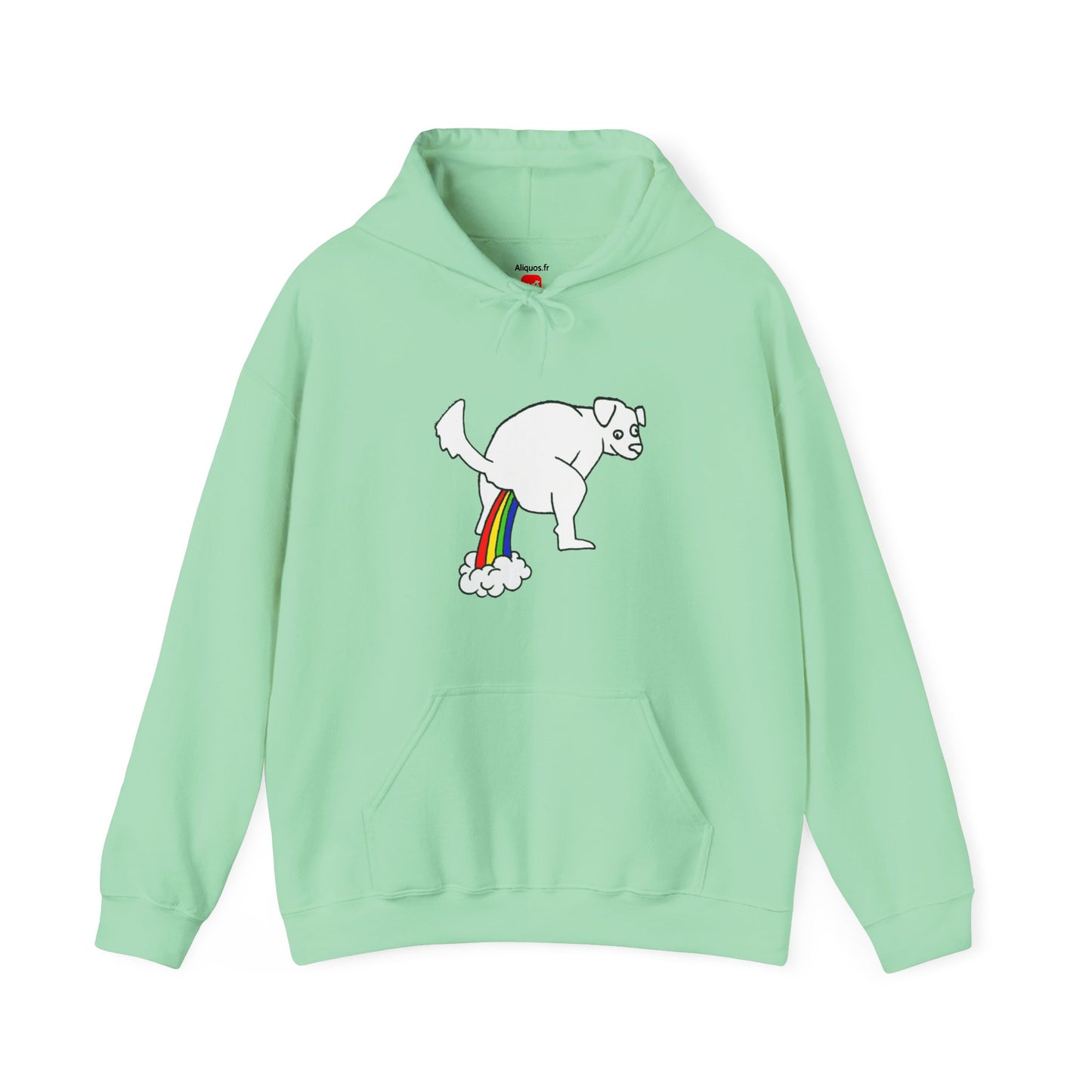 Unisex Hooded Sweatshirt -  Doggy Rainbow Factory - ALIQUOS