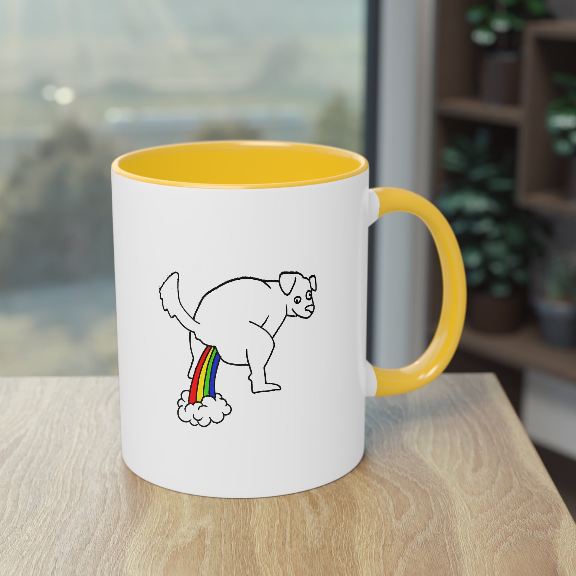 Two Tone Mug - Doggy Rainbow Factory - ALIQUOS