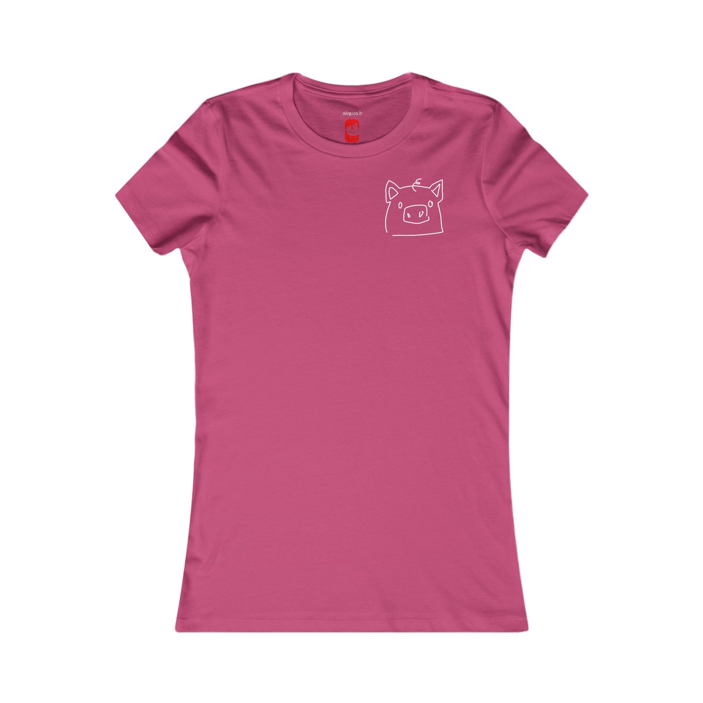 Piggy Face Women's fitted Tee - ALIQUOS