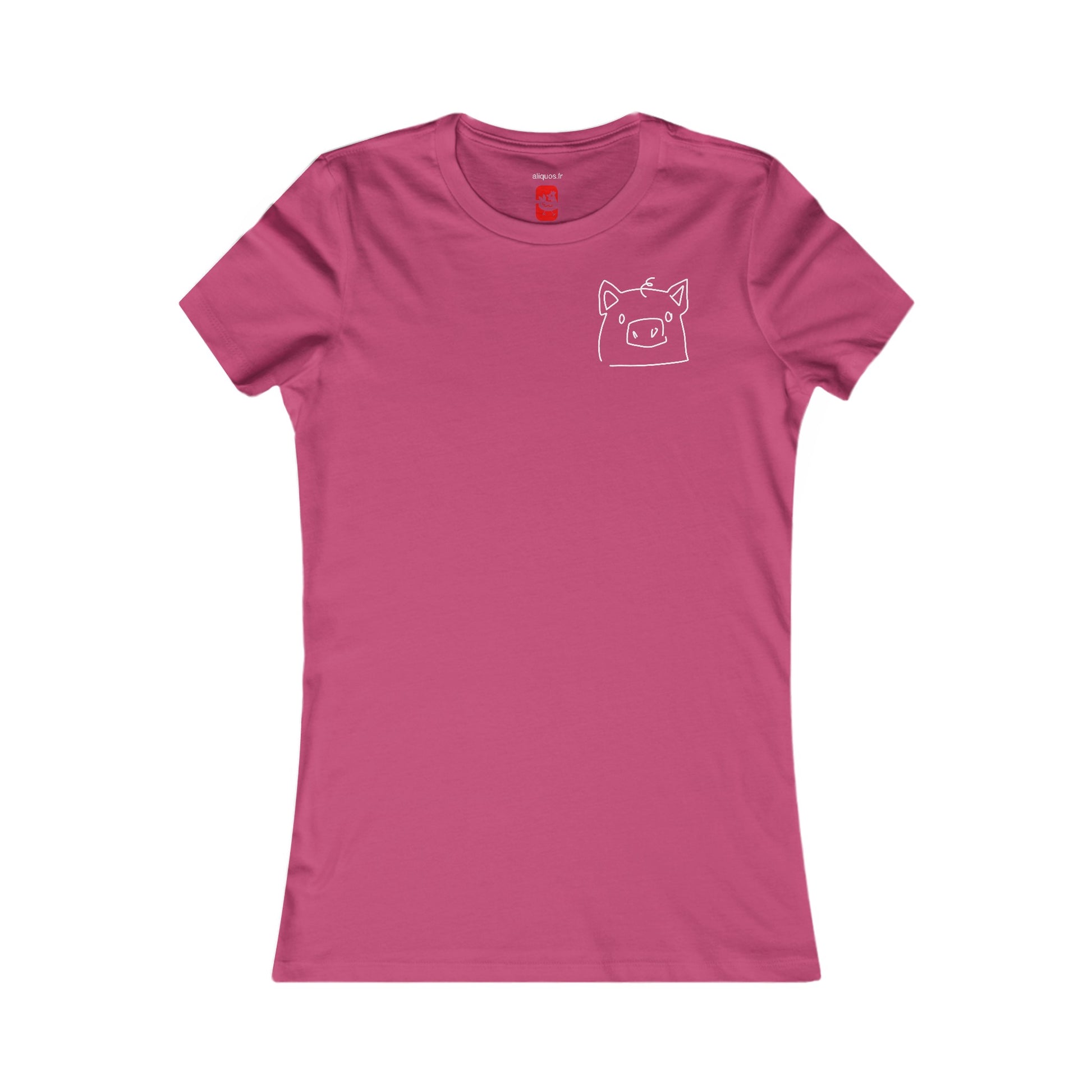 Piggy Face Women's fitted Tee - ALIQUOS