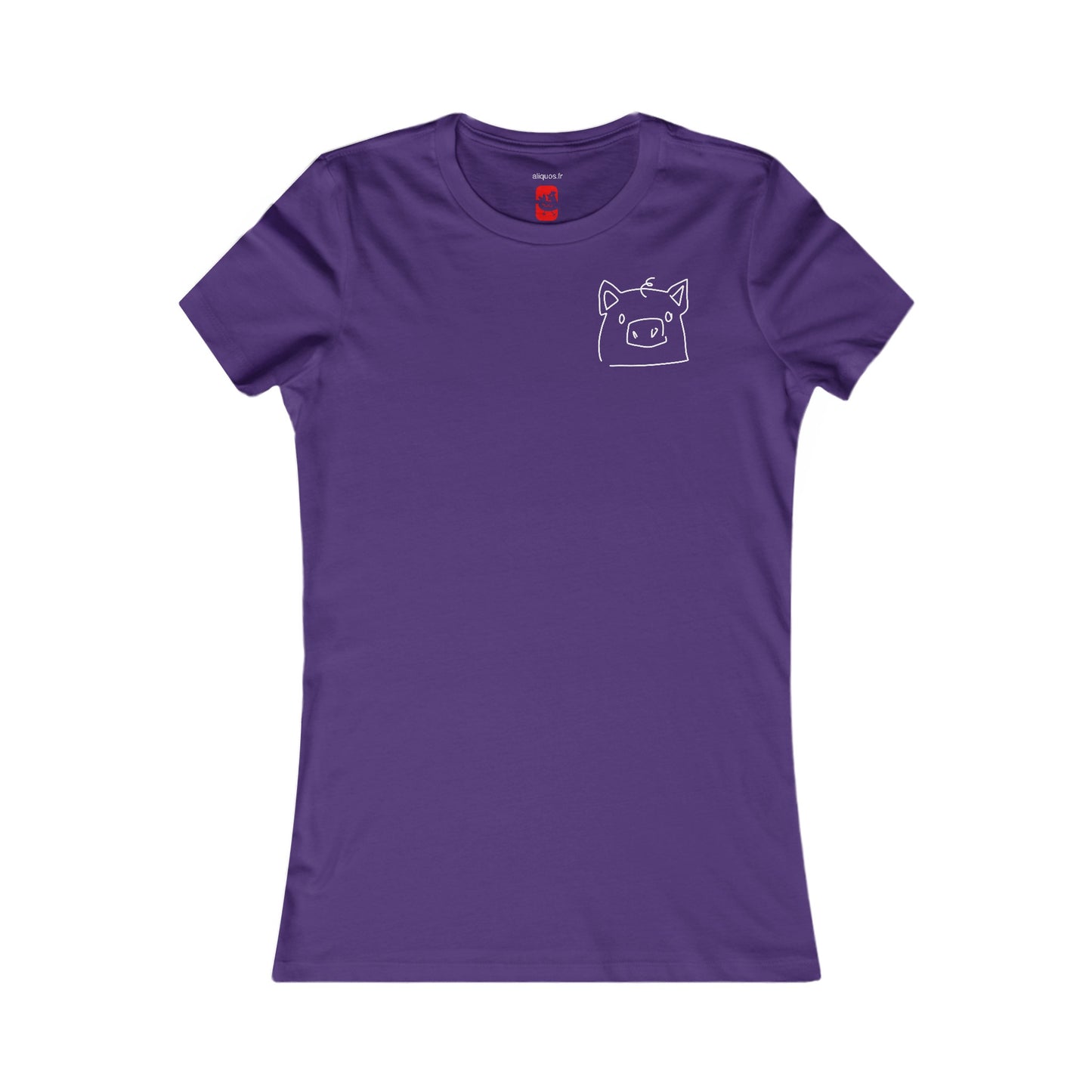 Piggy Face Women's fitted Tee - ALIQUOS