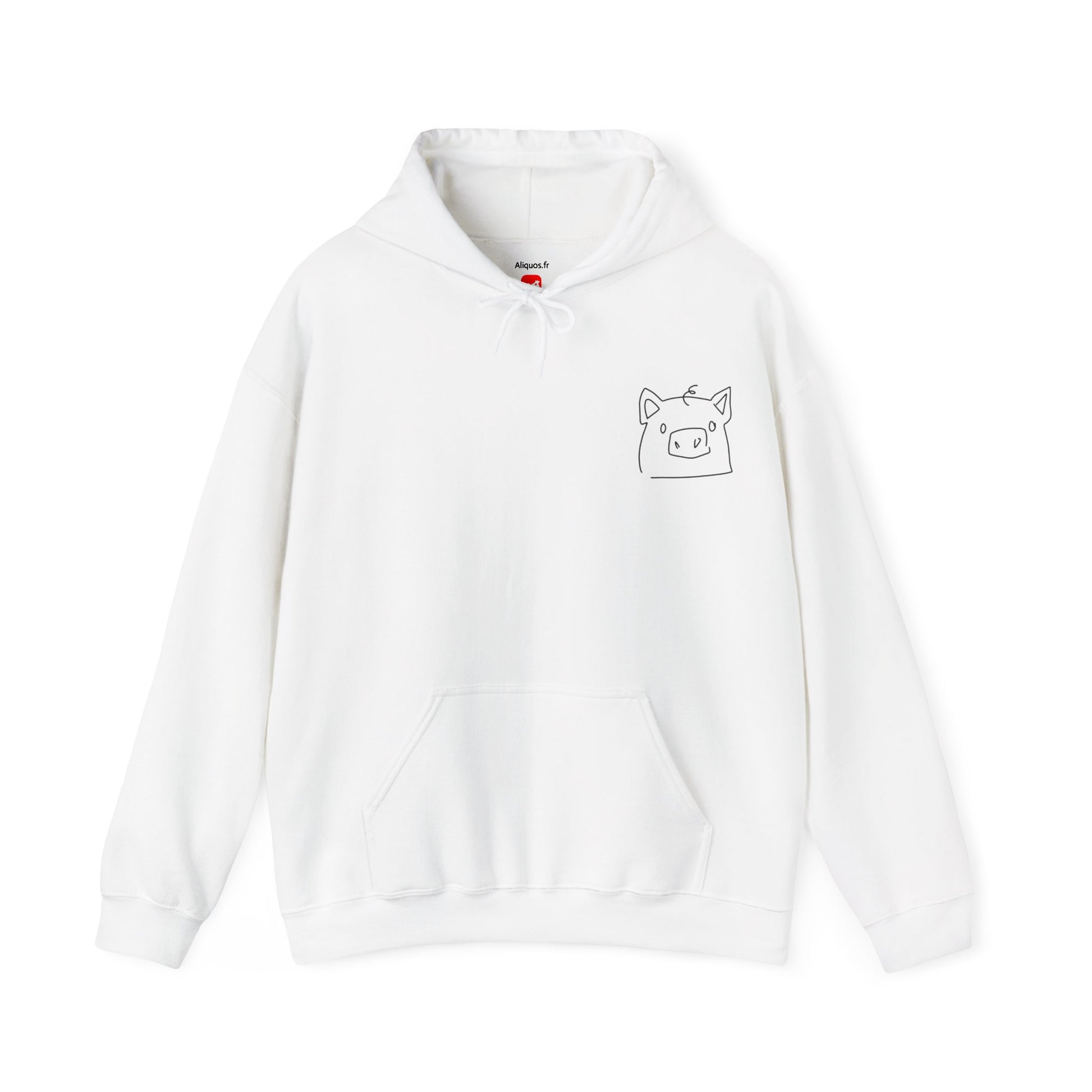 Piggy Face Unisex Hooded Sweatshirt - ALIQUOS