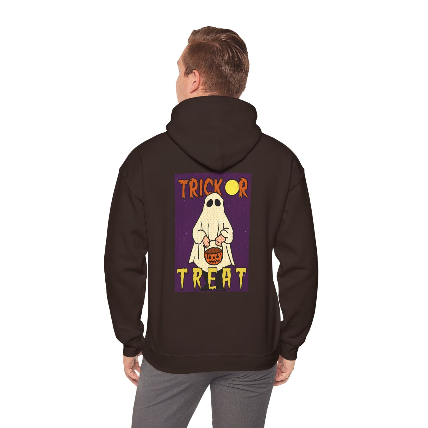 Sweat à capuche unisexe - Motif « Trick or Treat Ghost » 
