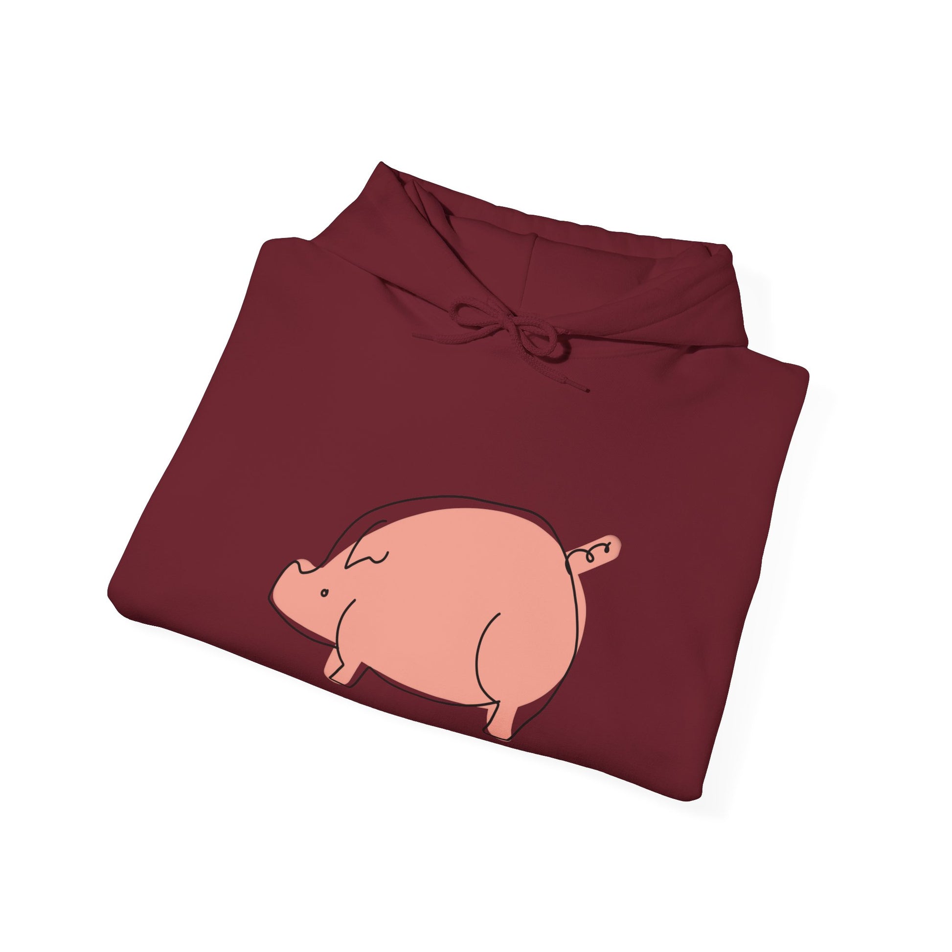 Chubby Piggy Unisex Hooded Sweatshirt - ALIQUOS