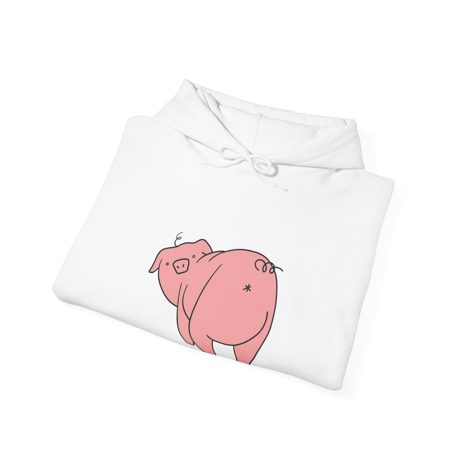 Piggy Rear Unisex Hooded Sweatshirt - ALIQUOS
