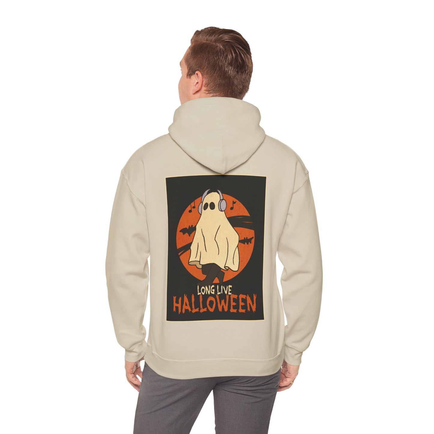 Sweat à capuche unisexe - Motif « Fantôme musical » 