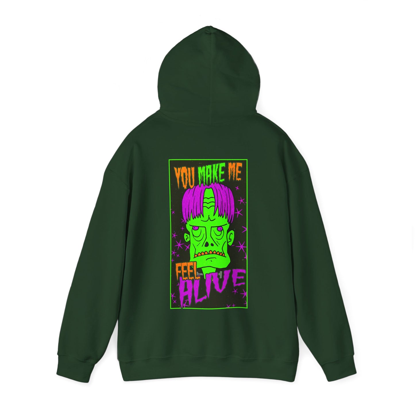 Unisex Hooded Sweatshirt - Frankenstein Monster Design - ALIQUOS