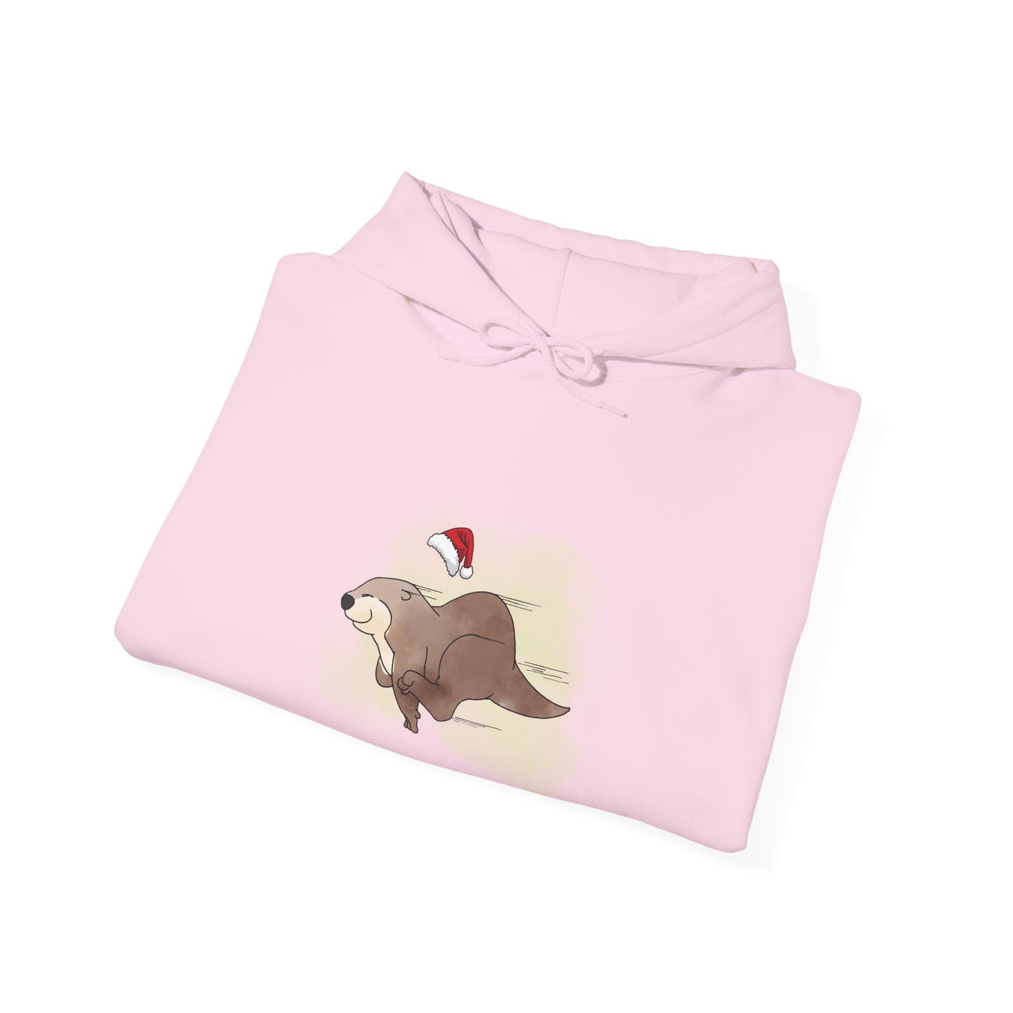 Sweat à capuche unisexe - Loutre de Noël 17 