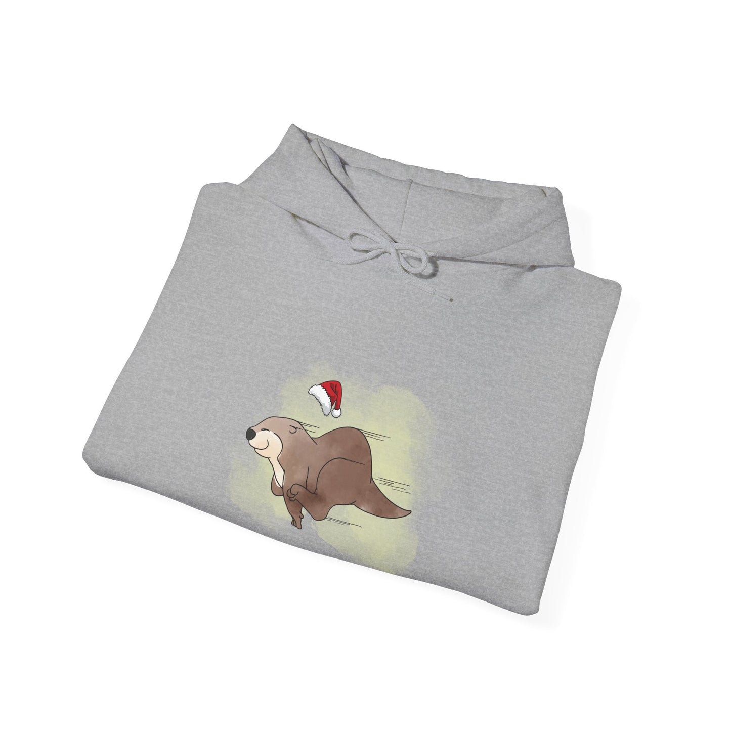 Sweat à capuche unisexe - Loutre de Noël 17 