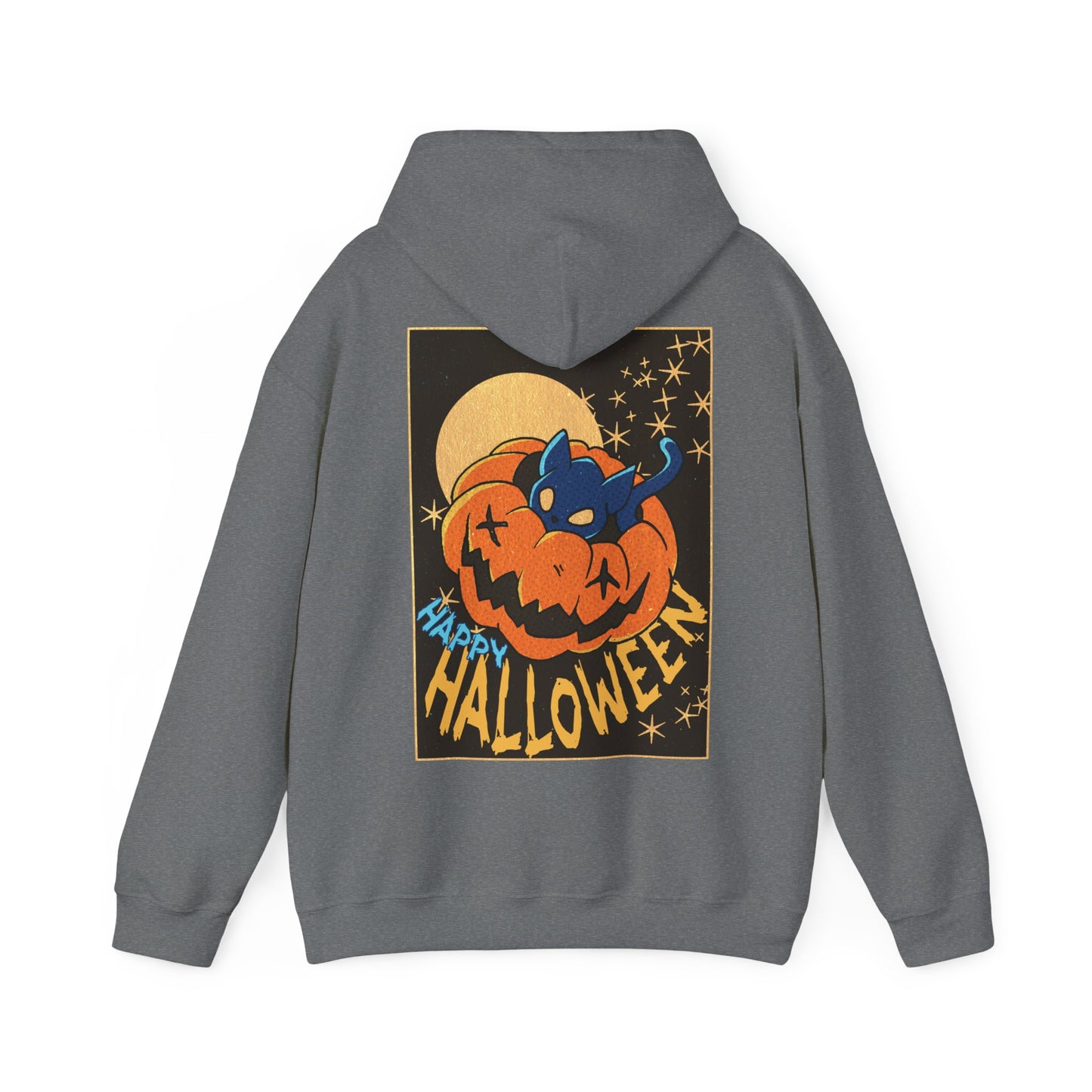 Sweat à capuche unisexe - Motif « Kitty Pumpkin » 