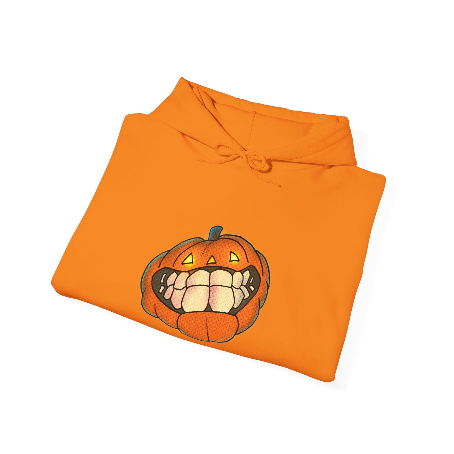 Sweat à capuche unisexe - Motif « citrouille souriante » 